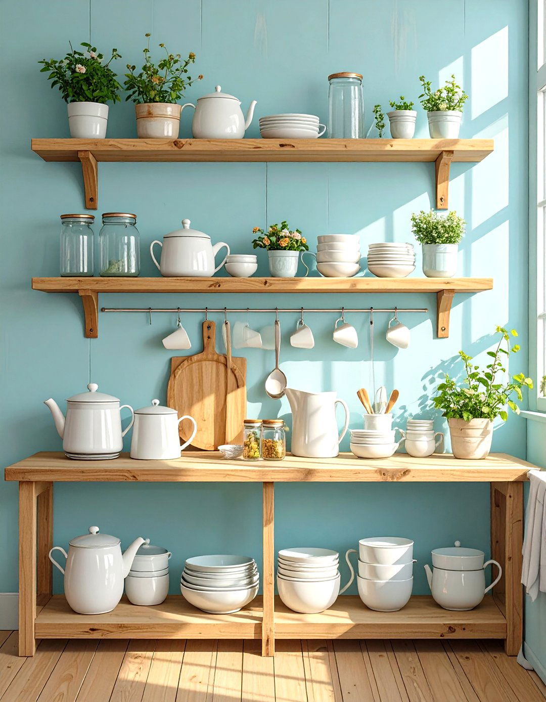 Tiny House Kitchen with Open Shelving - 30 tiny house kitchen ideas
