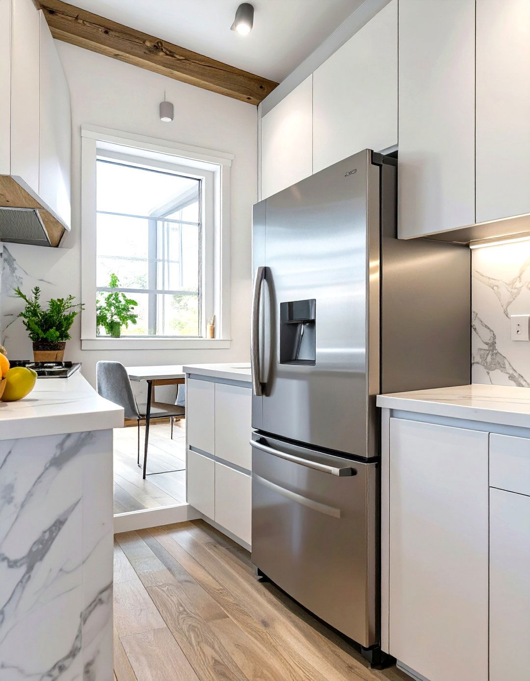 Tiny House Kitchen with a Compact Refrigerator Freezer - 30 tiny house kitchen ideas