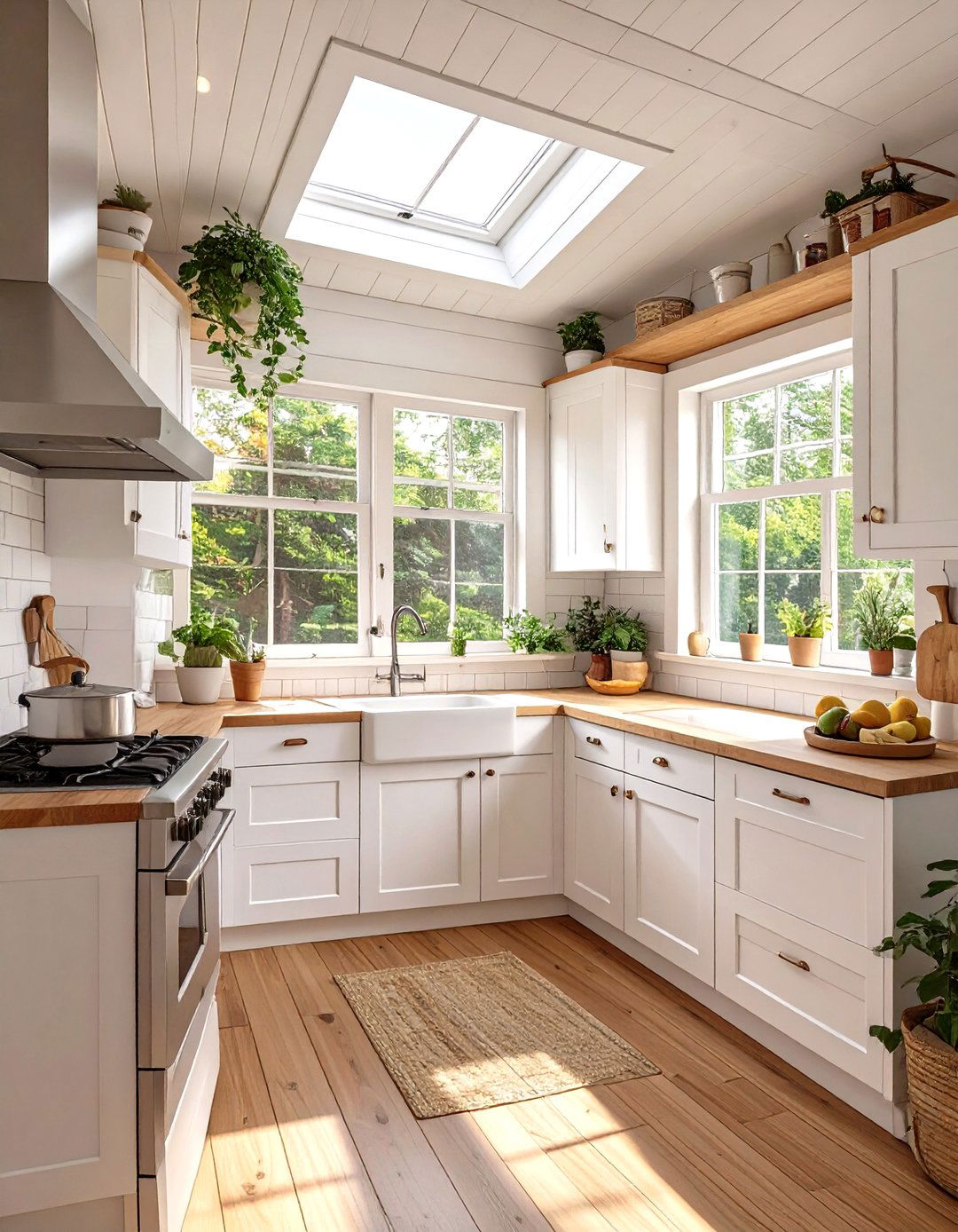 Tiny House Kitchen with a Light Color Palette - 30 tiny house kitchen ideas