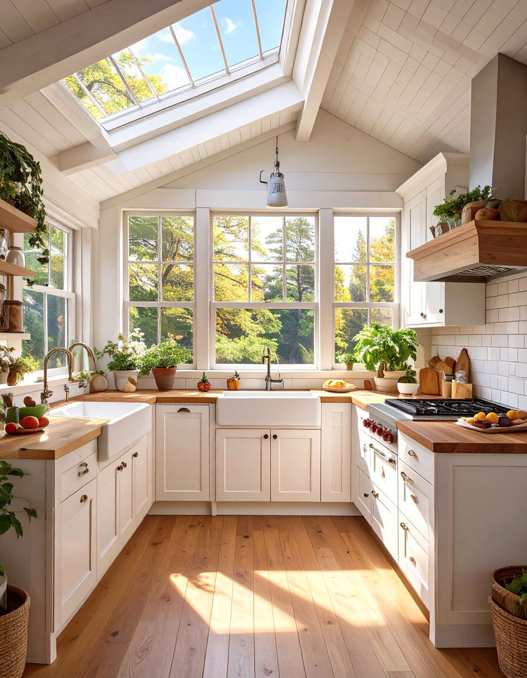 Tiny House Kitchen with a Skylight - 30 tiny house kitchen ideas