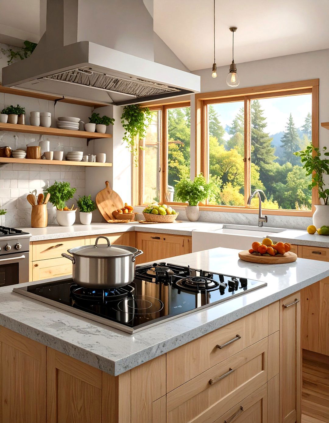 Tiny House Kitchen with a Two Burner Induction Cooktop - 30 tiny house kitchen ideas