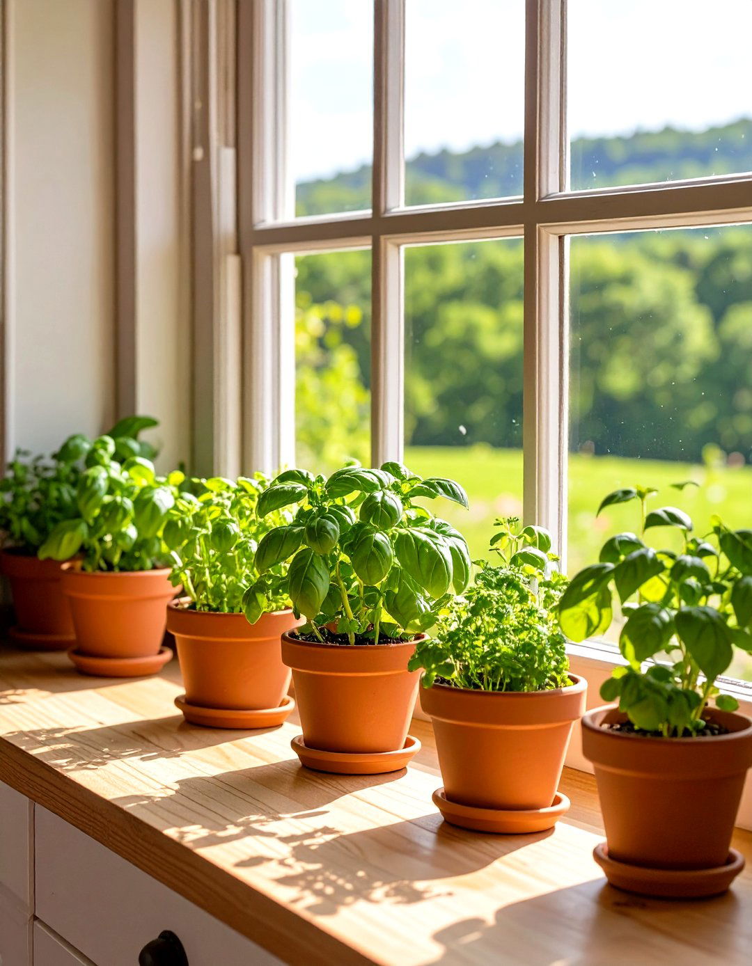 Tiny House Kitchen with a Window Sill Herb Garden - 30 tiny house kitchen ideas
