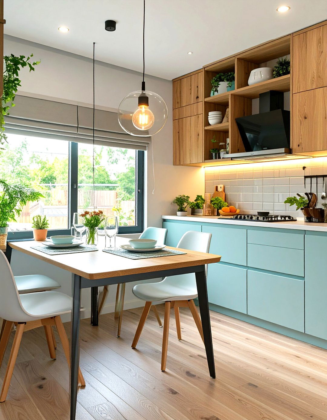 Tiny House with a Drop Down Dining Table - 30 tiny house design ideas