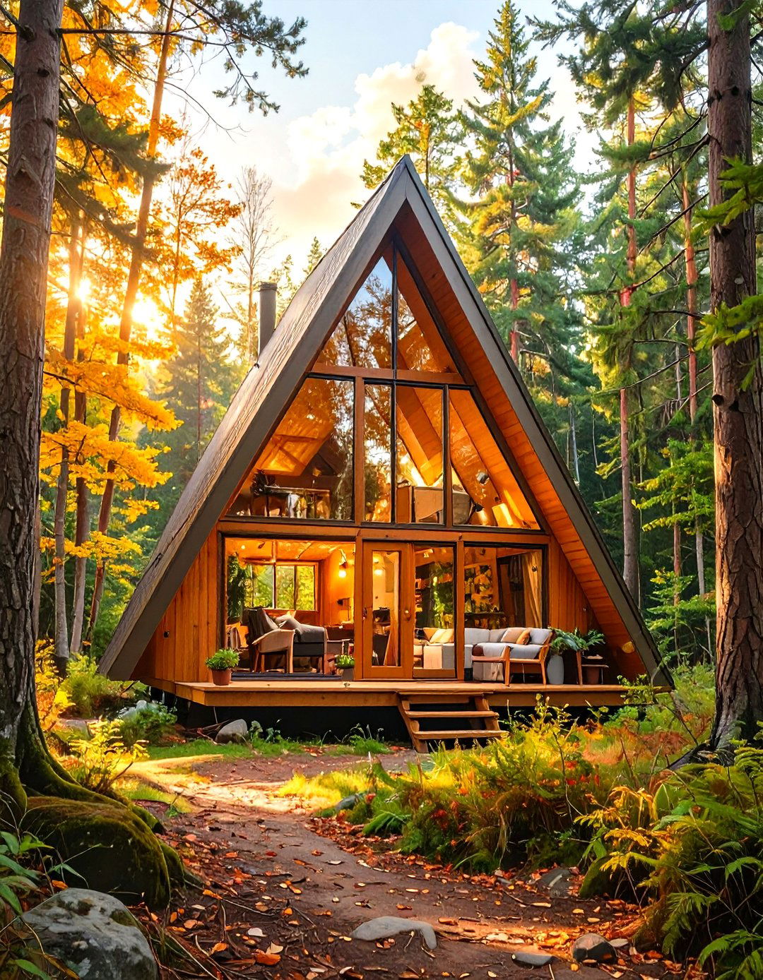 Tiny House with an A Frame Design - 30 tiny house design ideas