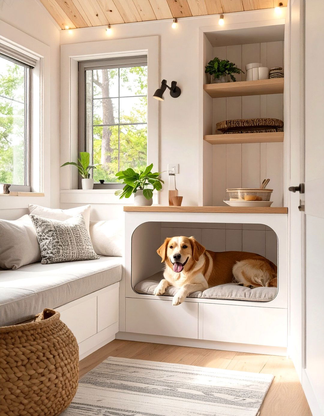 Tiny House with an Integrated Dog Kennel - 30 tiny house design ideas