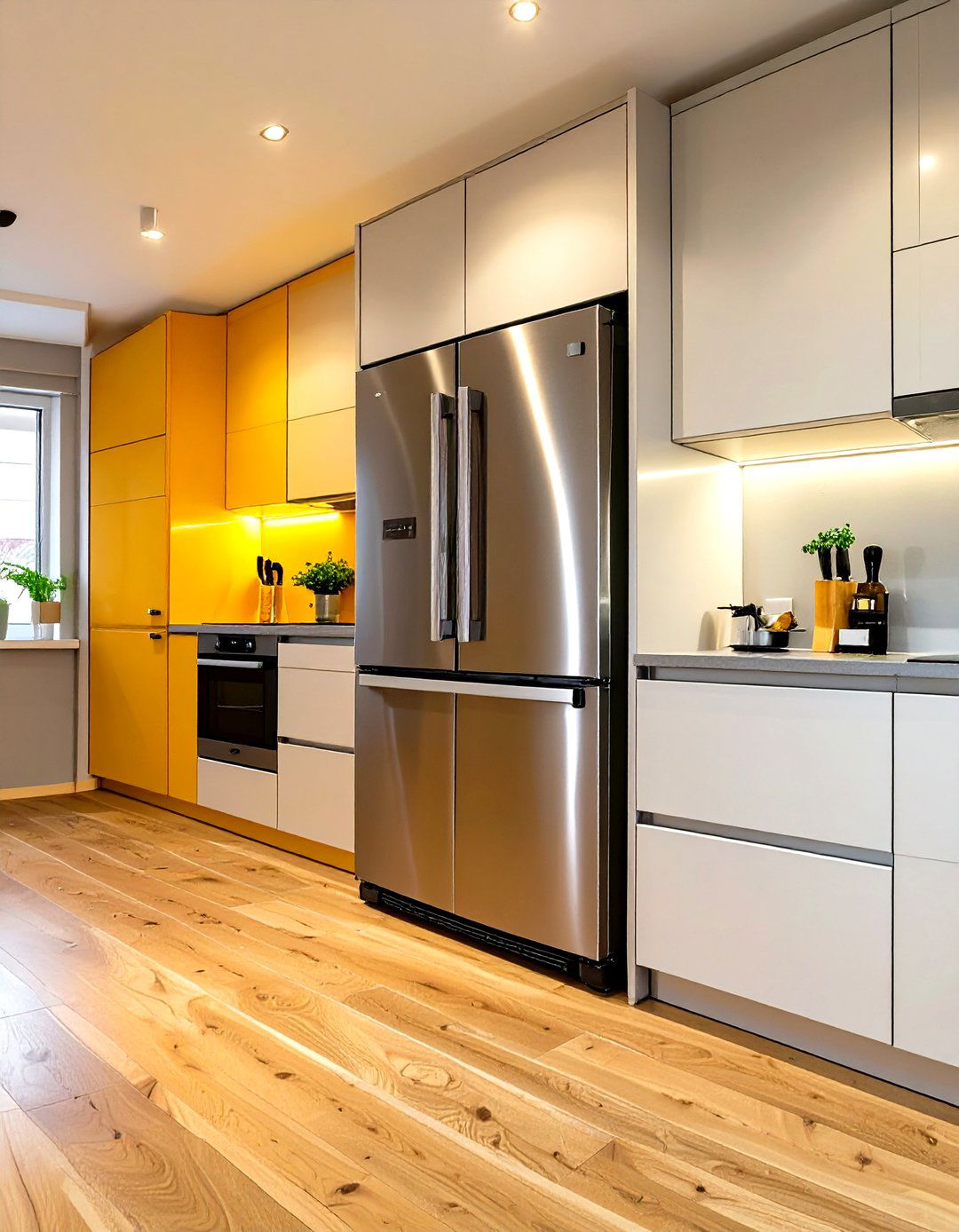 Tiny Kitchen with a Compact Refrigerator - 30 tiny kitchen ideas