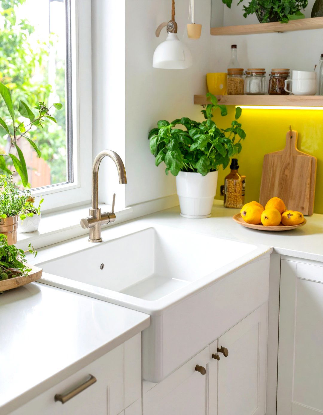 Tiny Kitchen with a Corner Sink - 30 tiny kitchen ideas