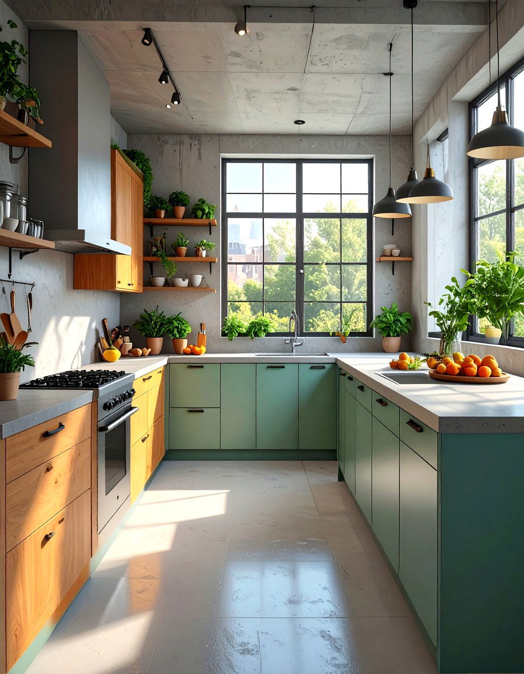 Tiny Kitchen with a Narrow Depth Countertop - 30 tiny kitchen ideas