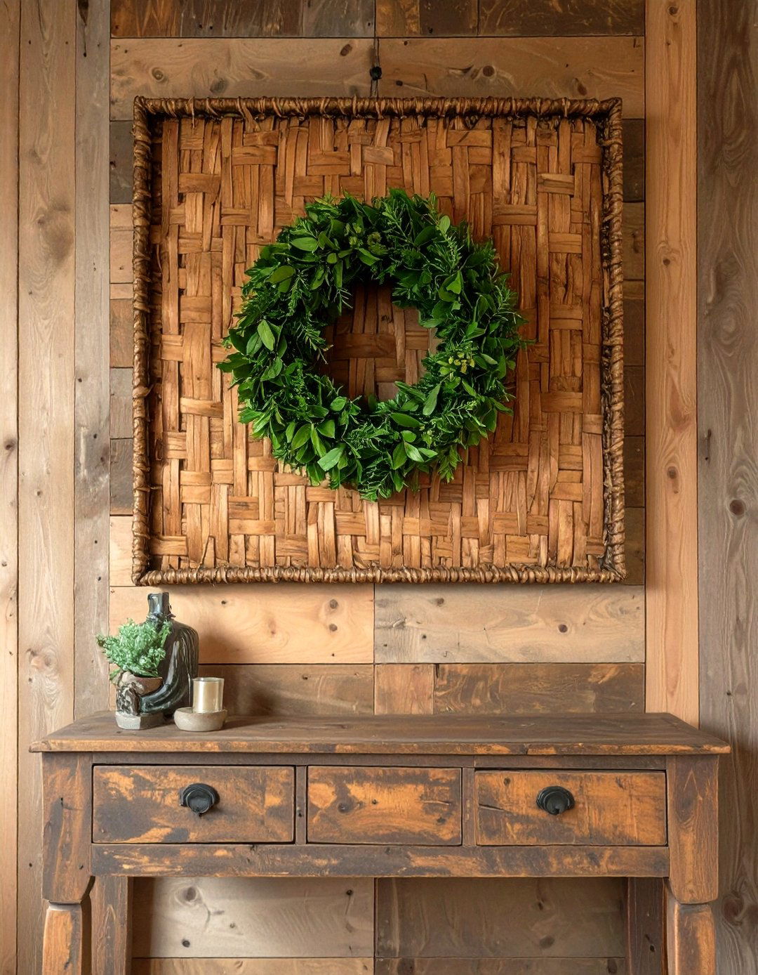 Tobacco Basket Wall Decor - 30 modern farmhouse wall decor ideas