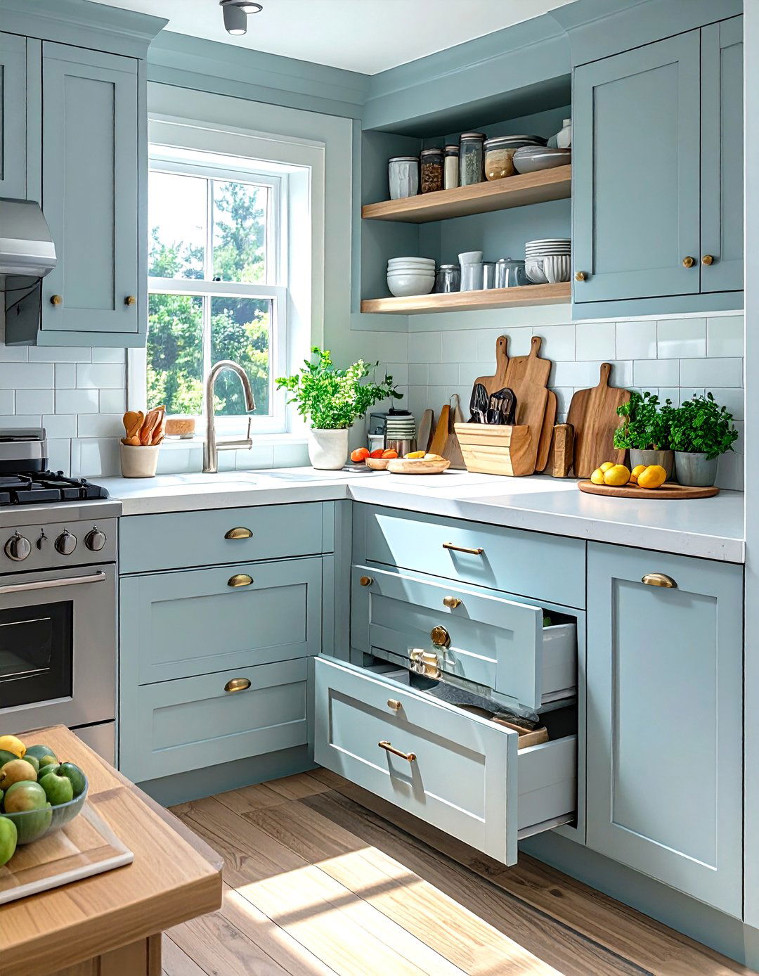 Toe Kick Drawers for Extra Storage - 30 tiny home kitchen ideas