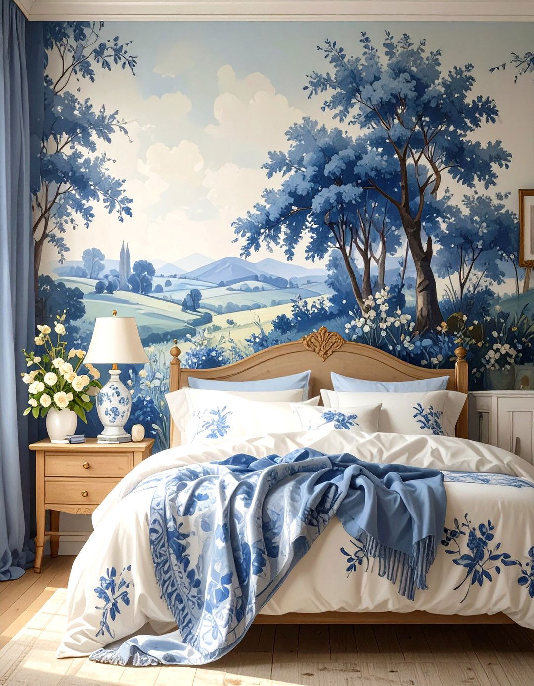 Toile de Jouy Patterns - 30 traditional interior design ideas