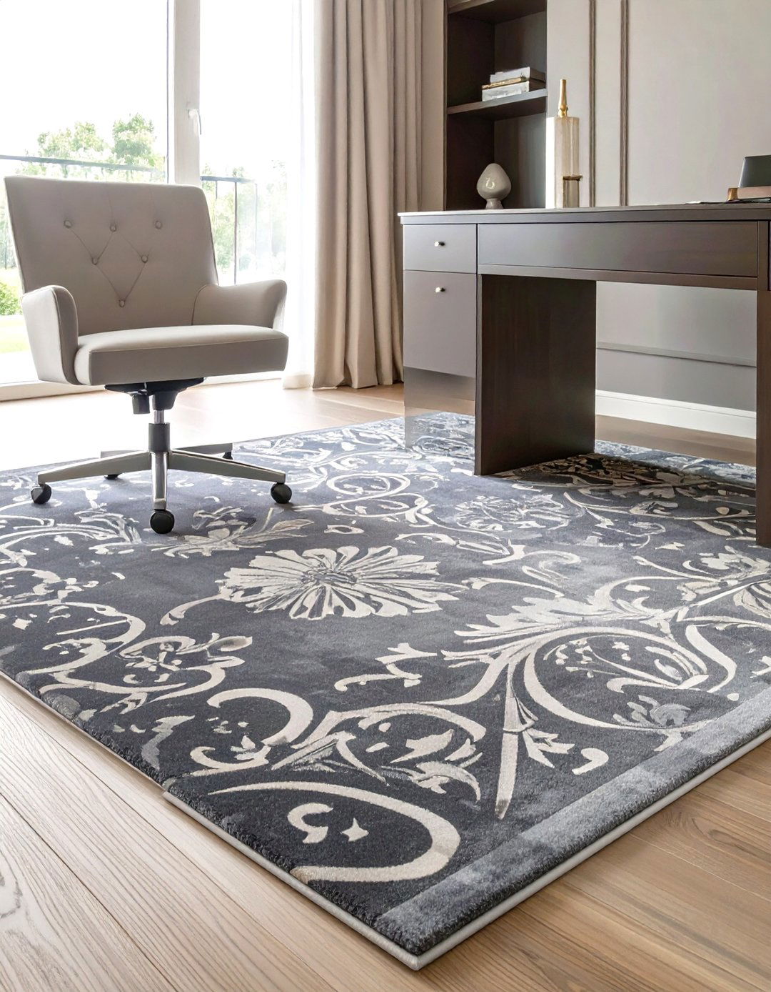 Tonal Pattern Office Rug - 30 office rug ideas