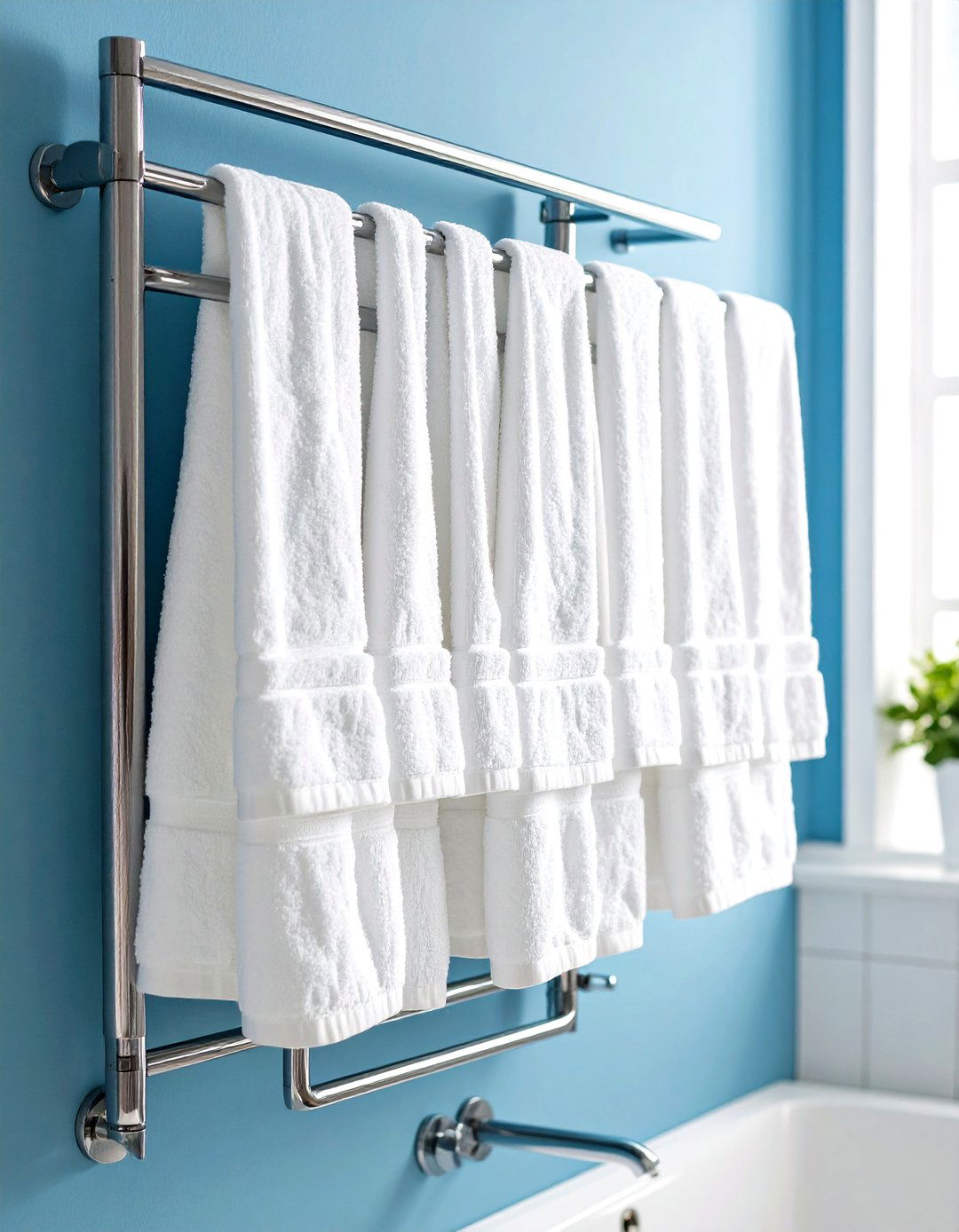Towel Warmers as Radiators - 30 remodel small bathroom ideas