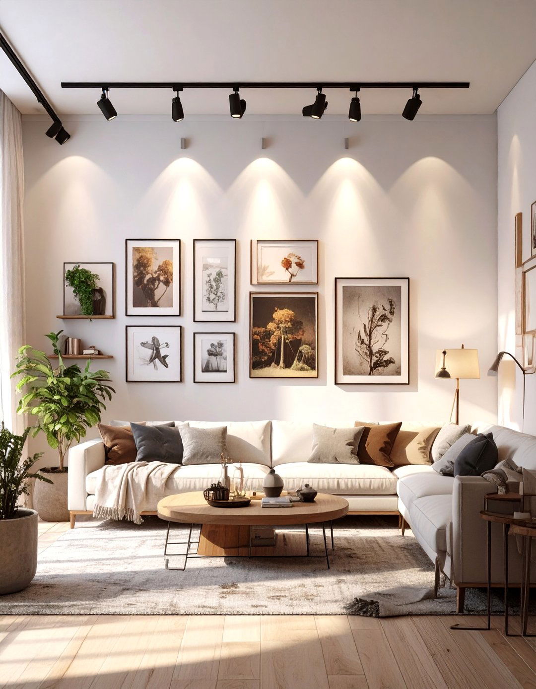 Track Lighting for a Versatile Art Gallery Wall - 30 best lighting for interior design ideas