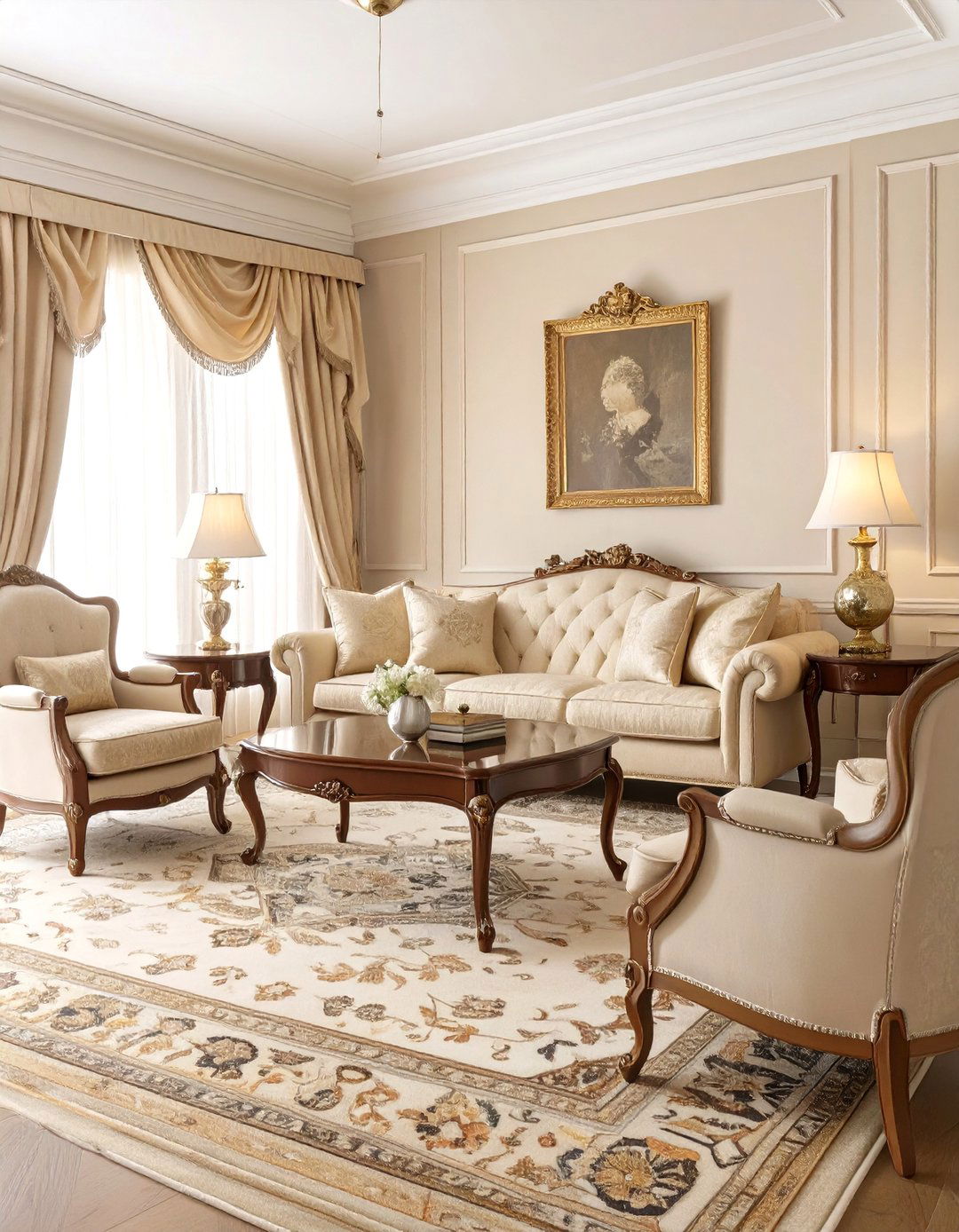 Traditional Beige Living Room - 30 beige living room ideas