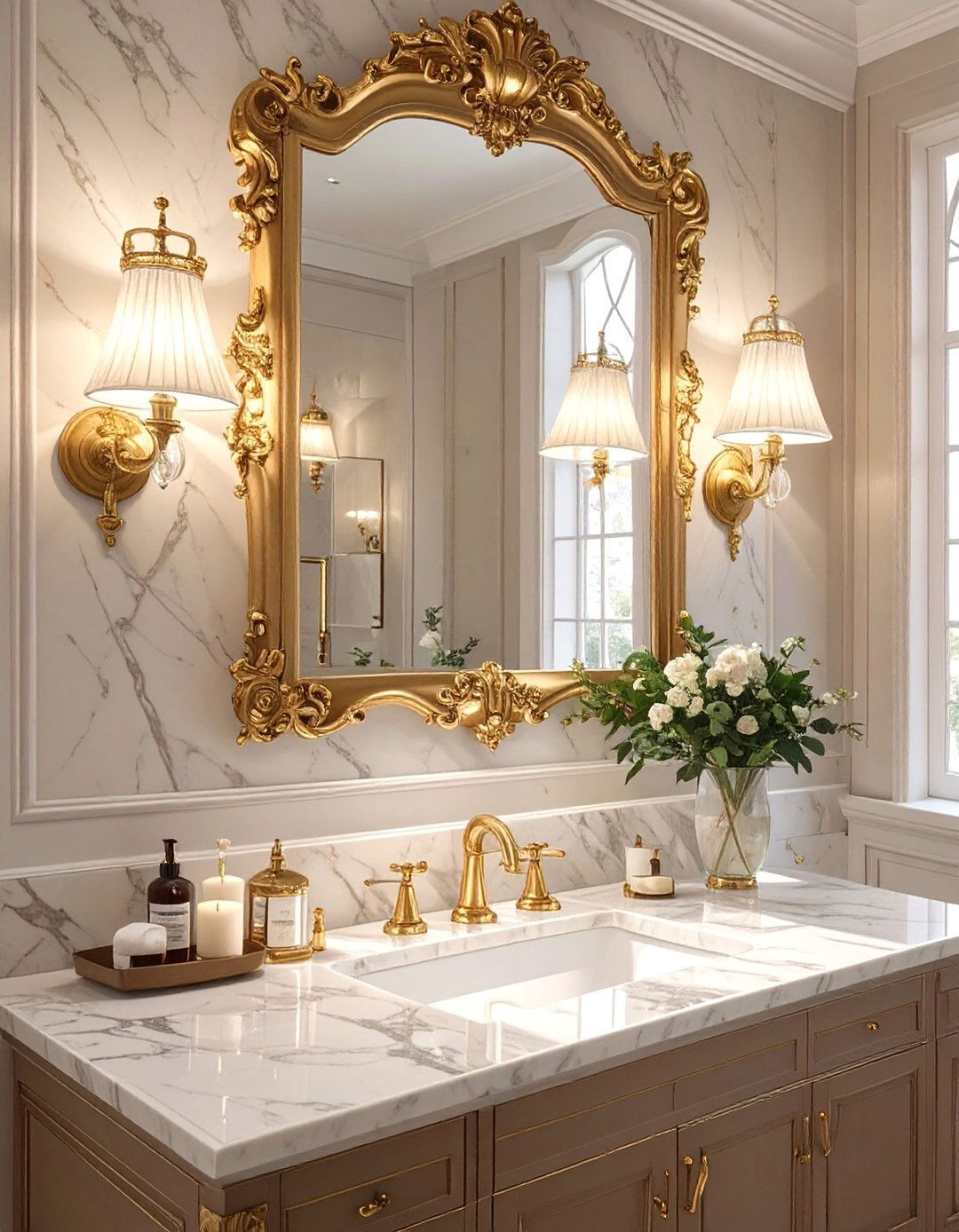 Traditional Bell Shade Bathroom Lighting - 30 bathroom lighting ideas over mirror