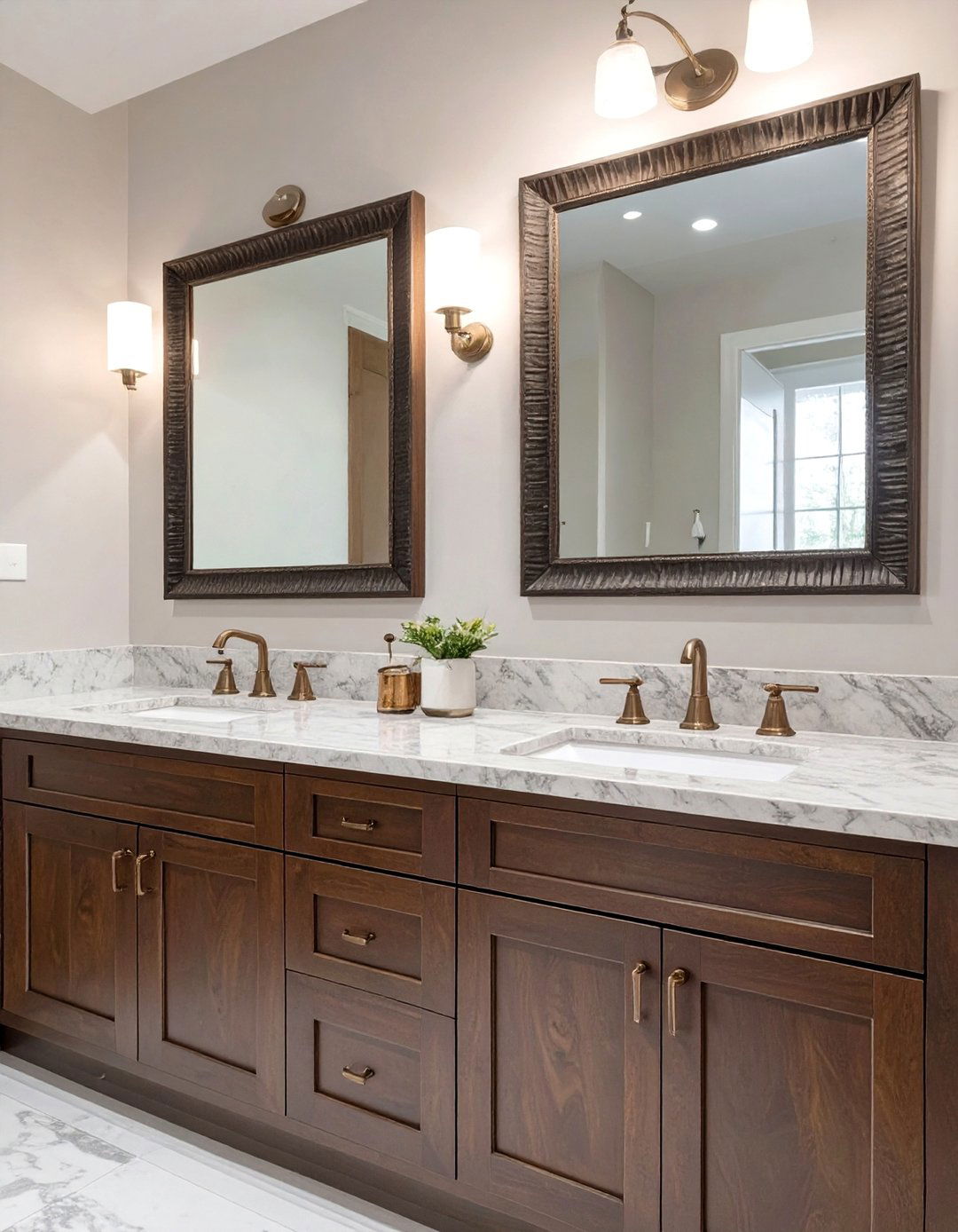 Traditional Double Sink Bathroom Cabinet - 30 bathroom cabinet ideas