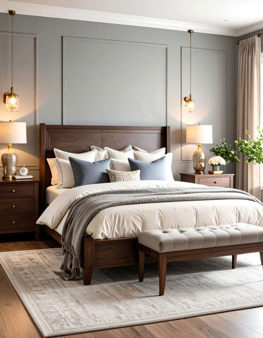 Traditional Dove Gray Bedroom - 30 gray bedroom ideas