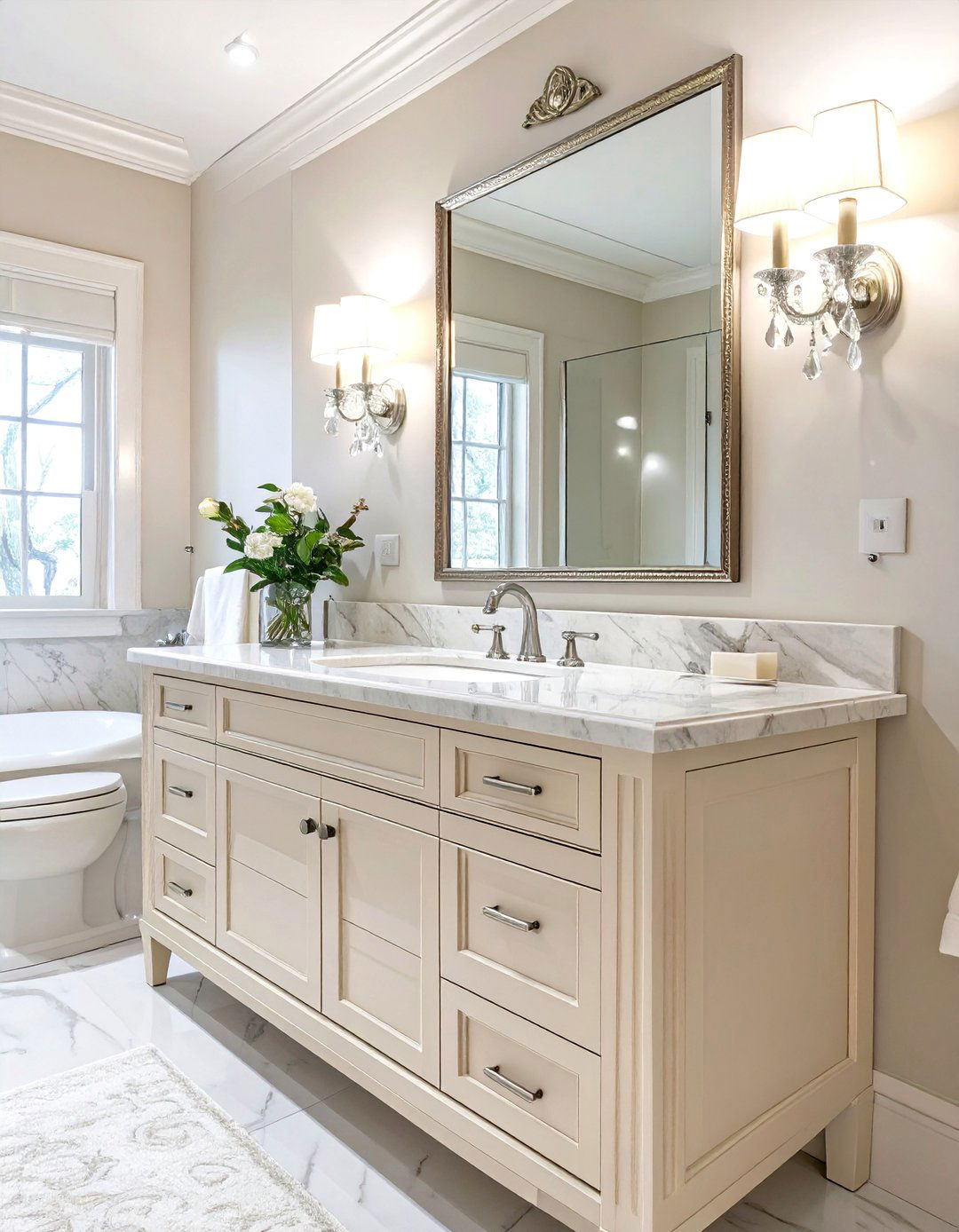 Traditional Elegance Bathroom - 30 how to design a bathroom ideas