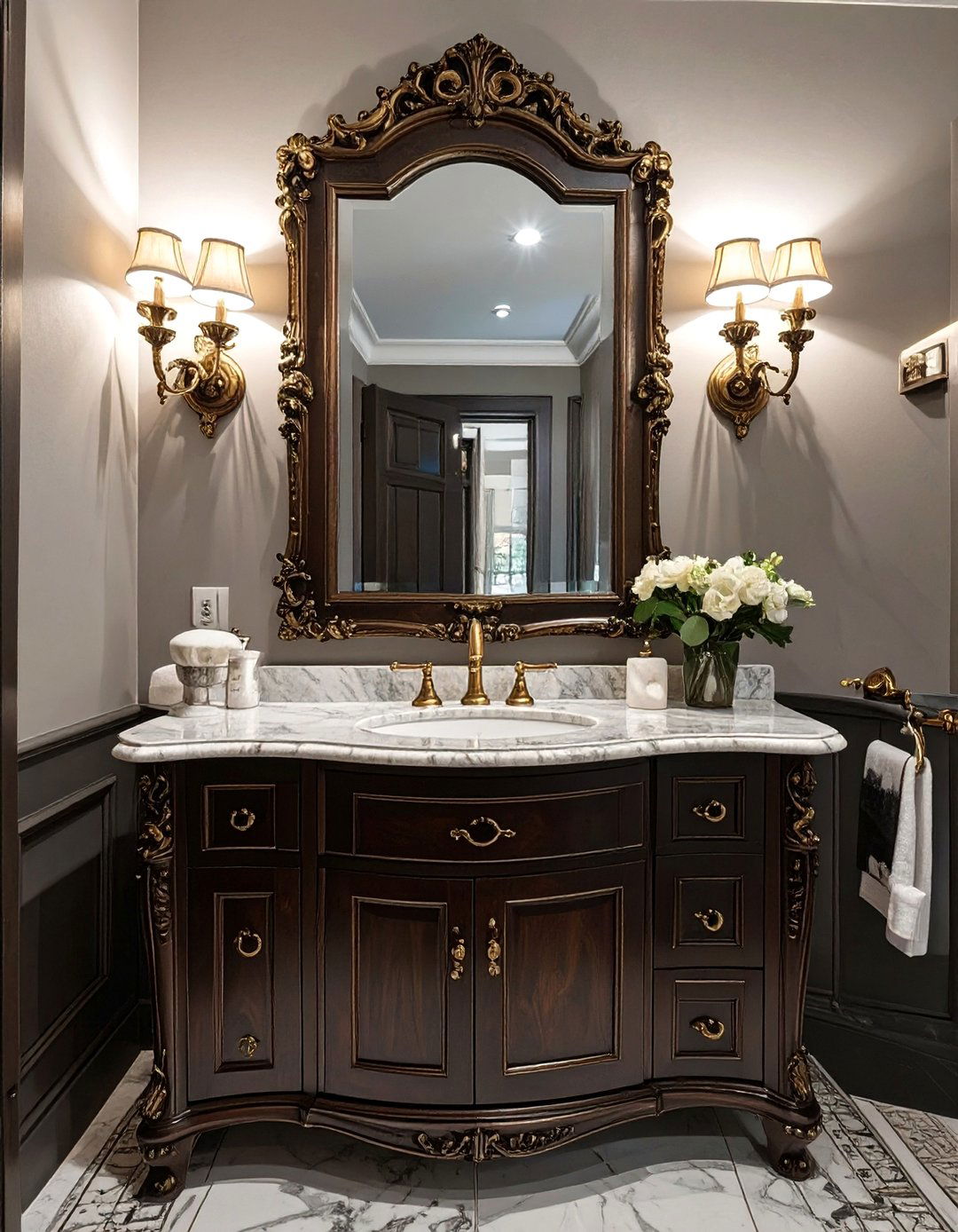 Traditional Elegance Bathroom - 30 bathroom furniture ideas