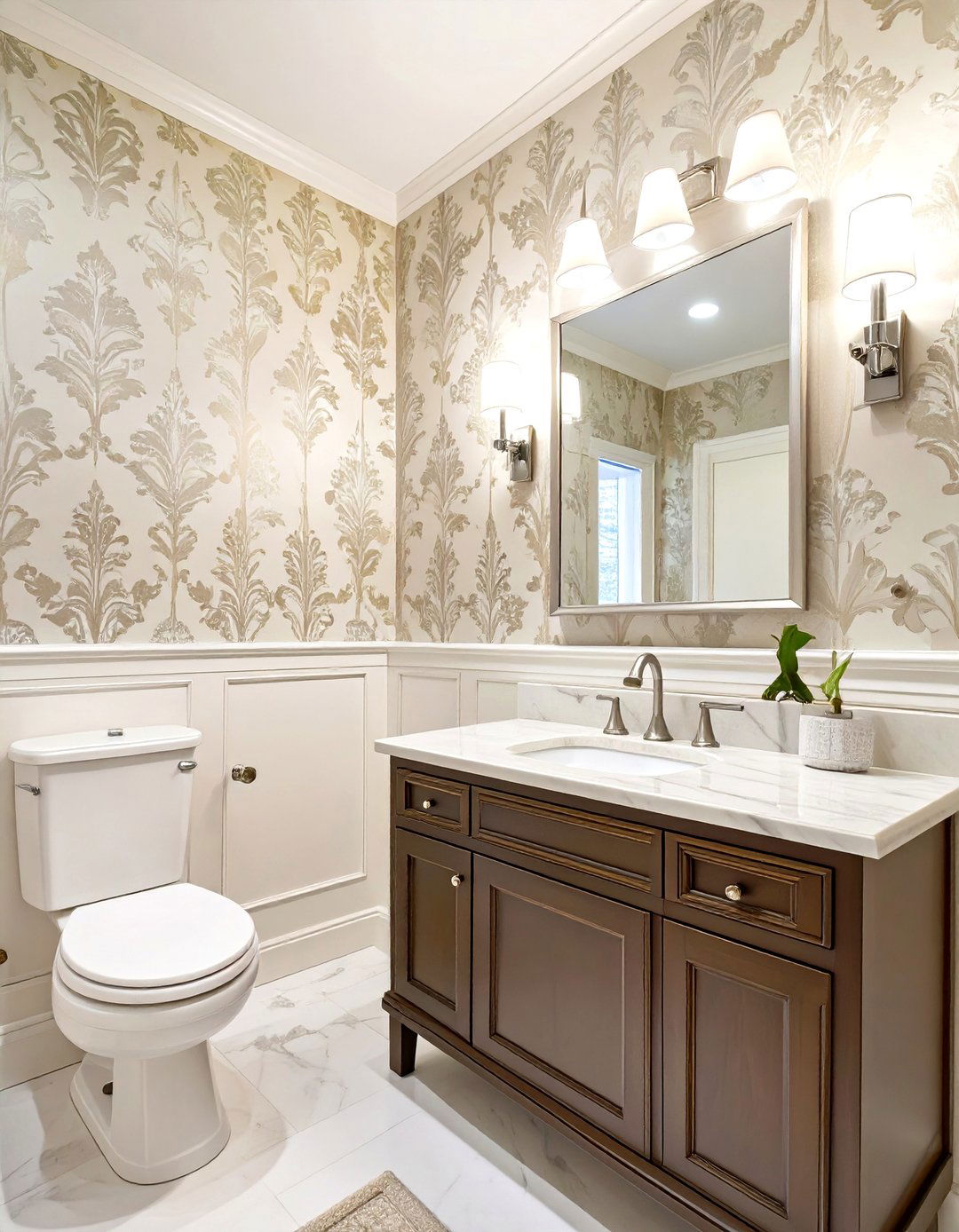 Traditional Elegance Half Bathroom - 30 half bathroom decor ideas
