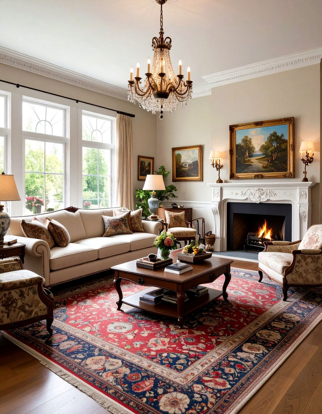 Traditional Elegance Living Room - 30 decoration ideas for living room