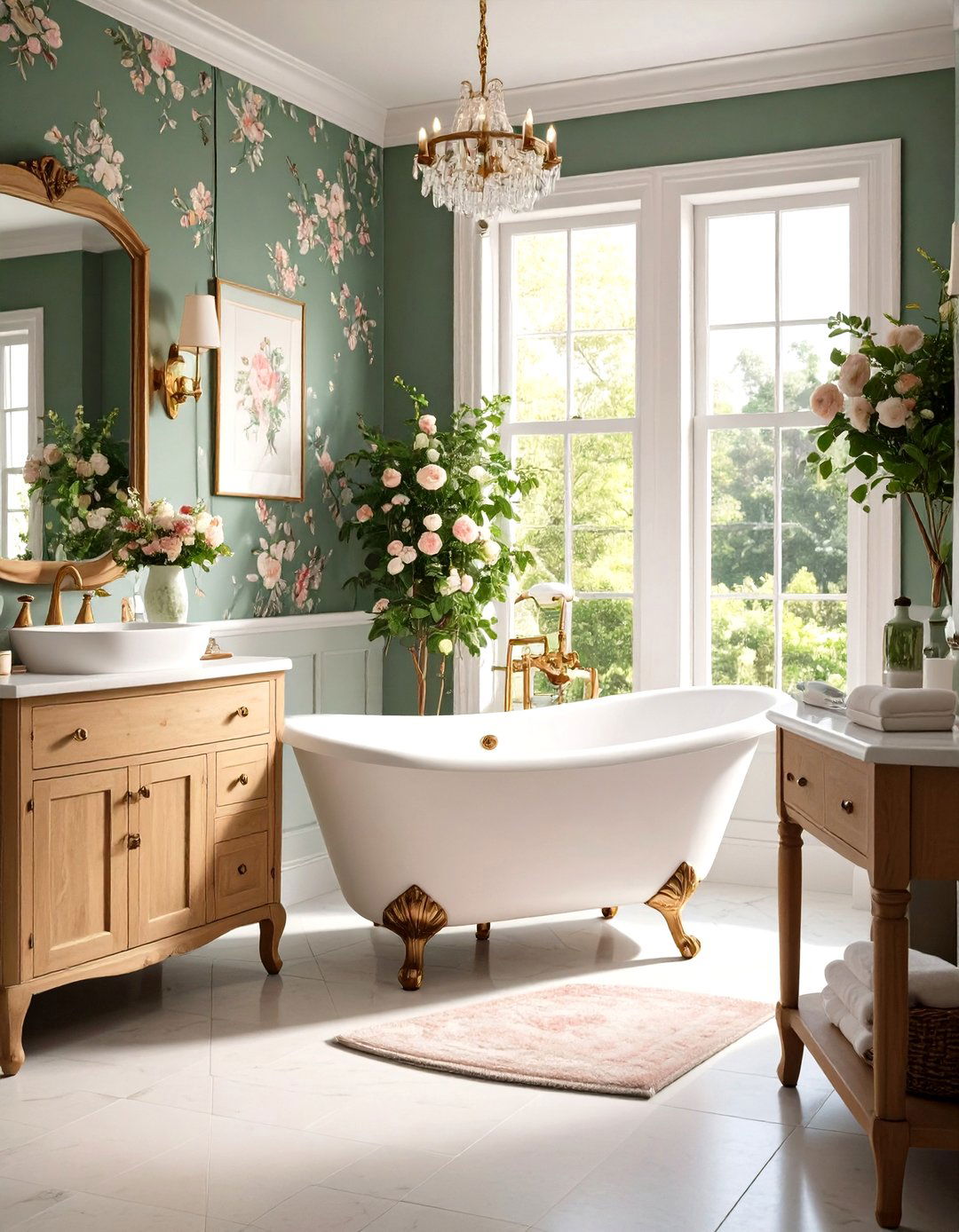 Traditional English Country Bathroom - 30 design a bathroom ideas