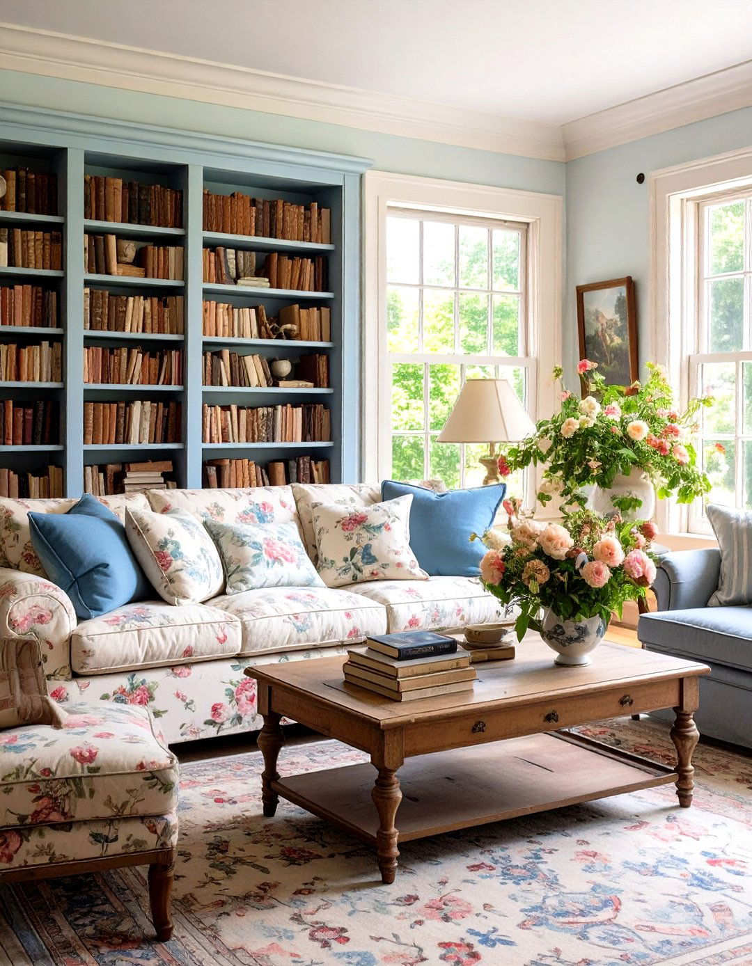 Traditional English Country Living Room - 30 decorate living room ideas