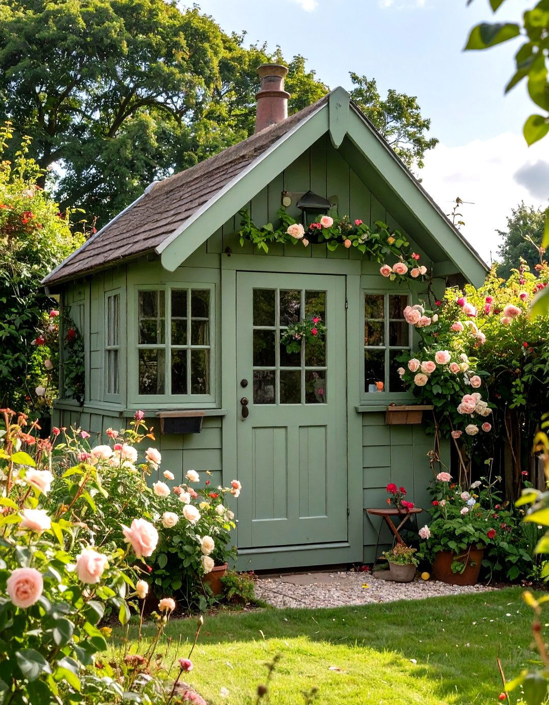 Traditional English Garden Shed Office - 30 shed office ideas