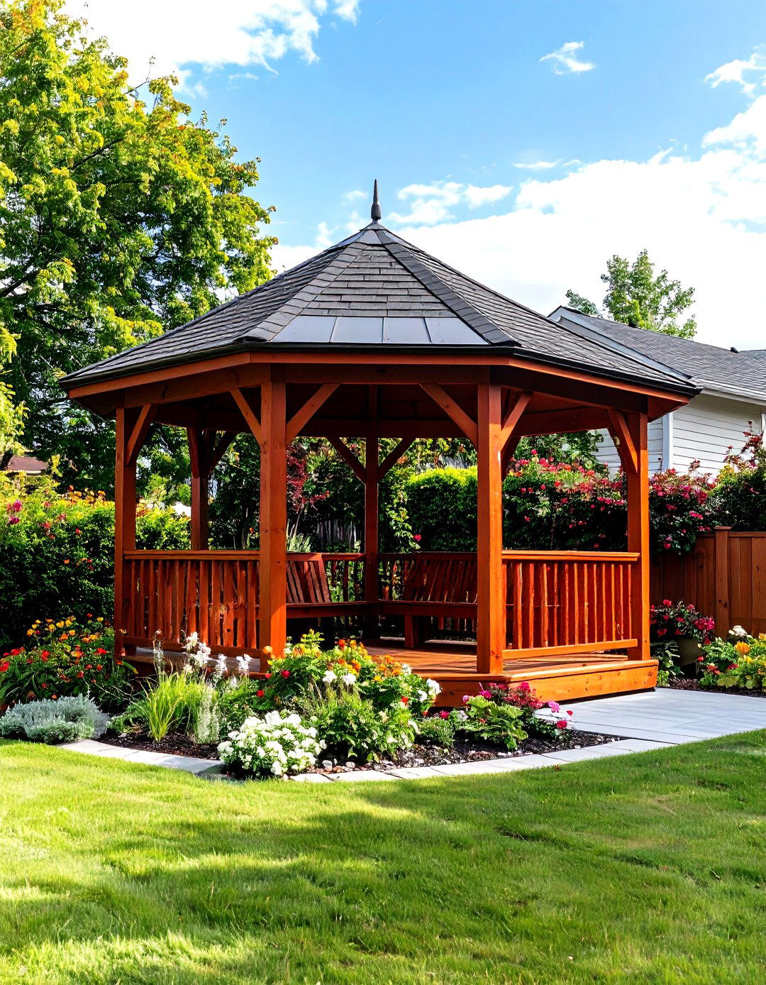 Traditional Gazebo Kit - 30 patio covering ideas