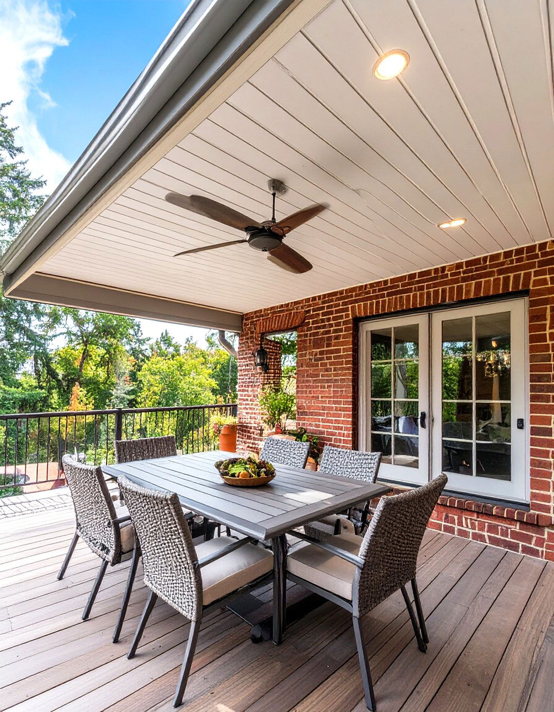 Traditional Hip Roof Extension - 30 deck roof ideas