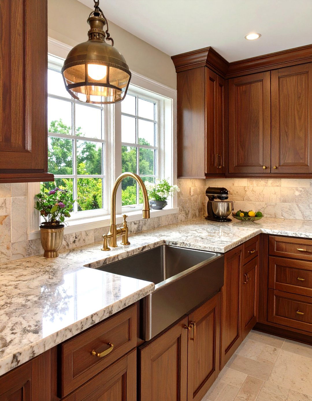 30 Modern Kitchen Sink Lighting Ideas to Brighten Work - We Love Home Blog