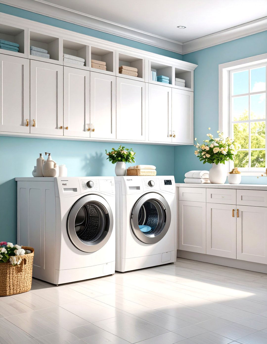 Traditional Laundry Room with Built Ins - 30 laundry room stacked washer dryer ideas