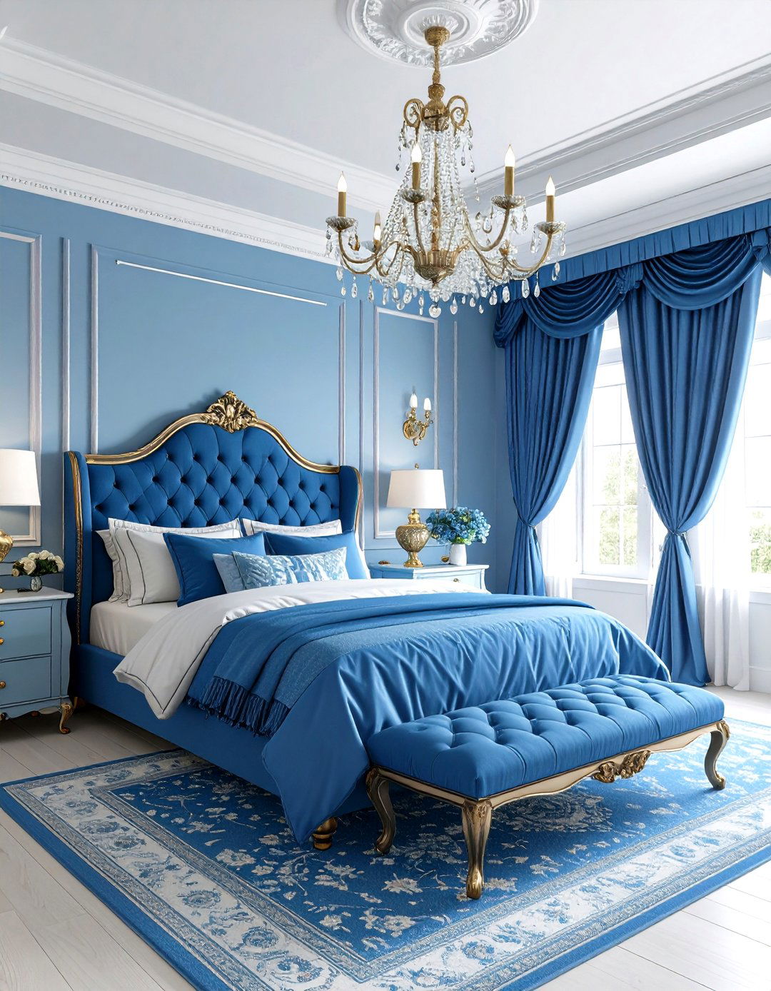 Traditional Light Blue Bedroom - 30 light blue bedroom ideas