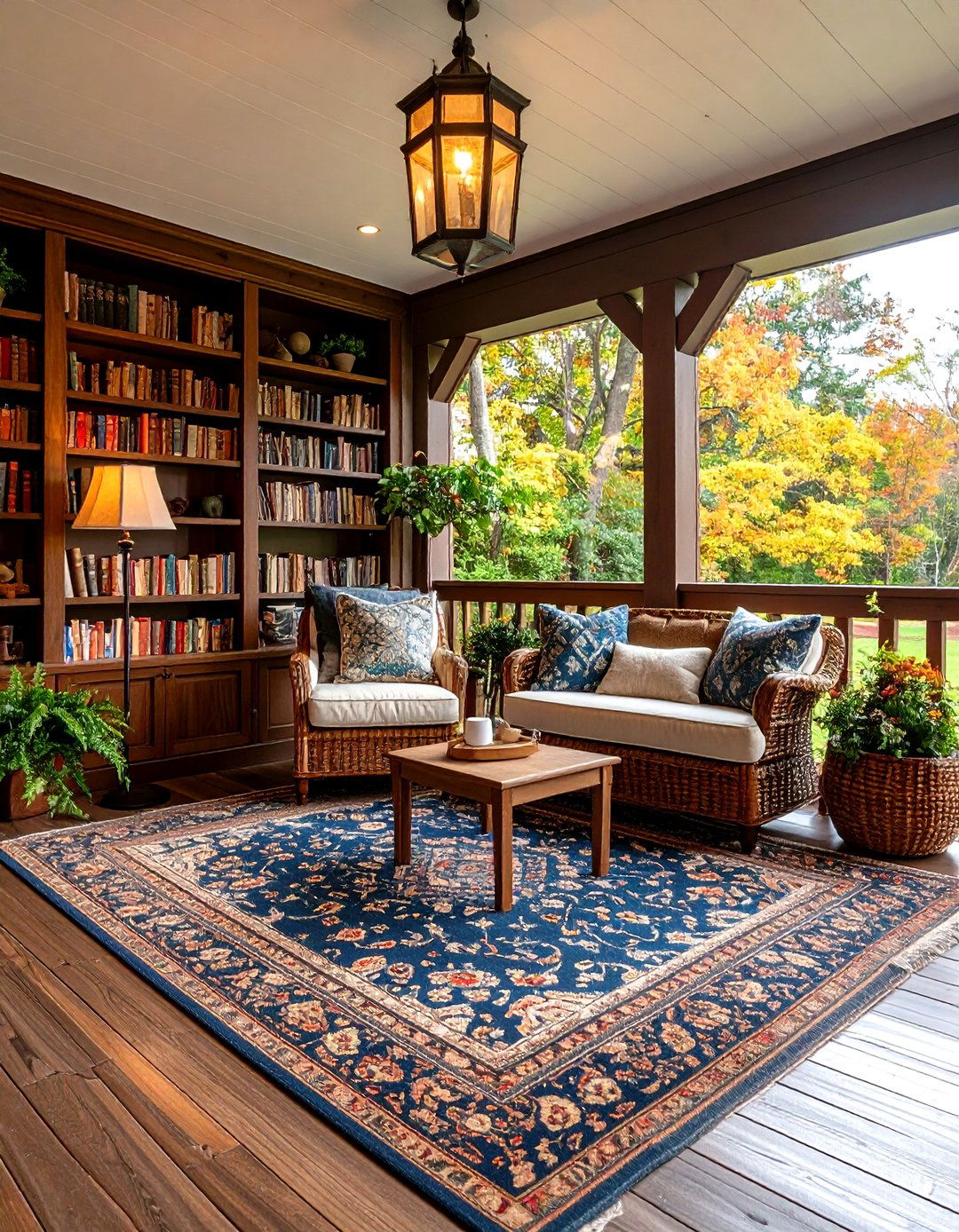 Traditional Reading Nook Porch - 30 enclosed porch ideas