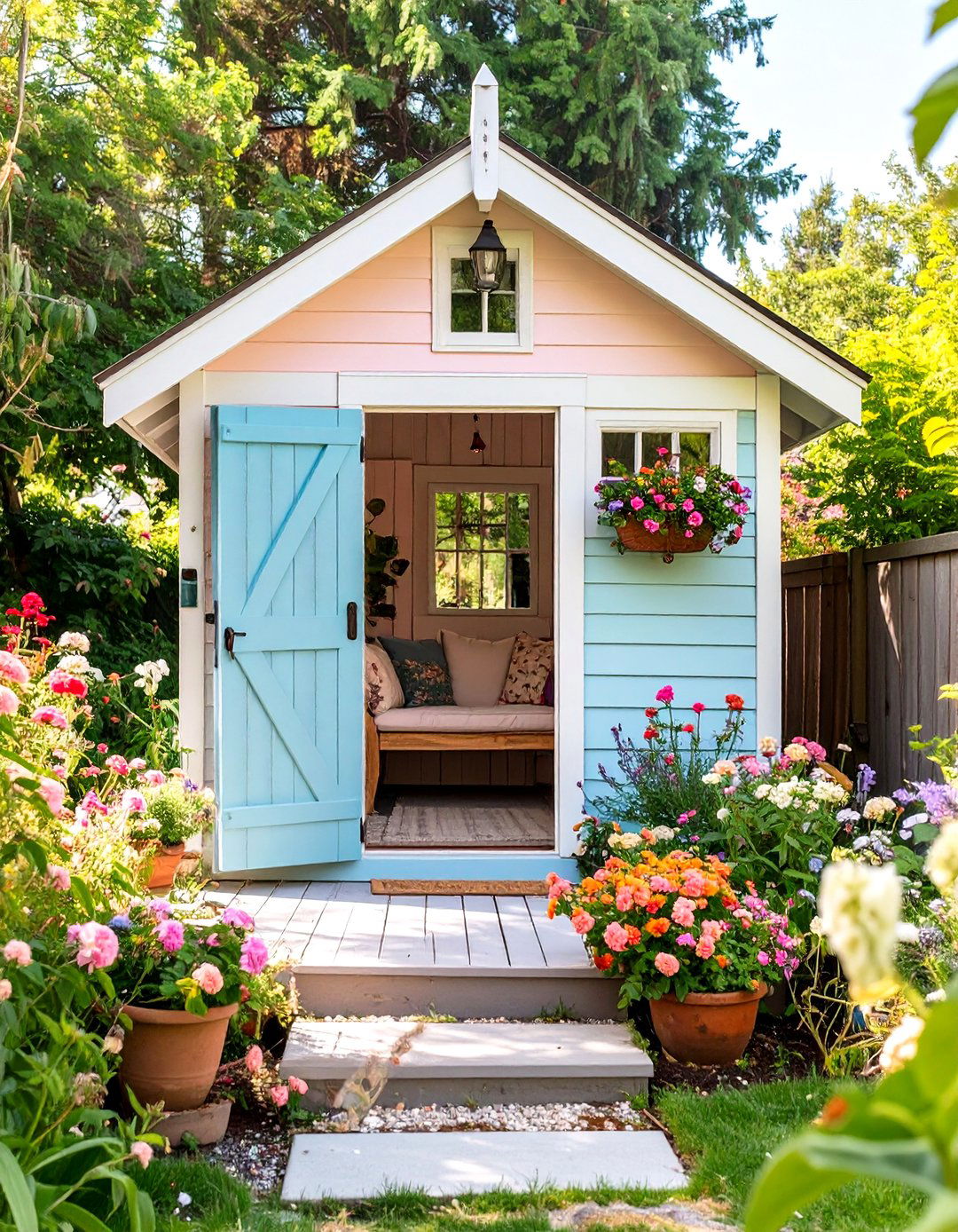 Traditional She Shed Retreat - 30 backyard shed ideas