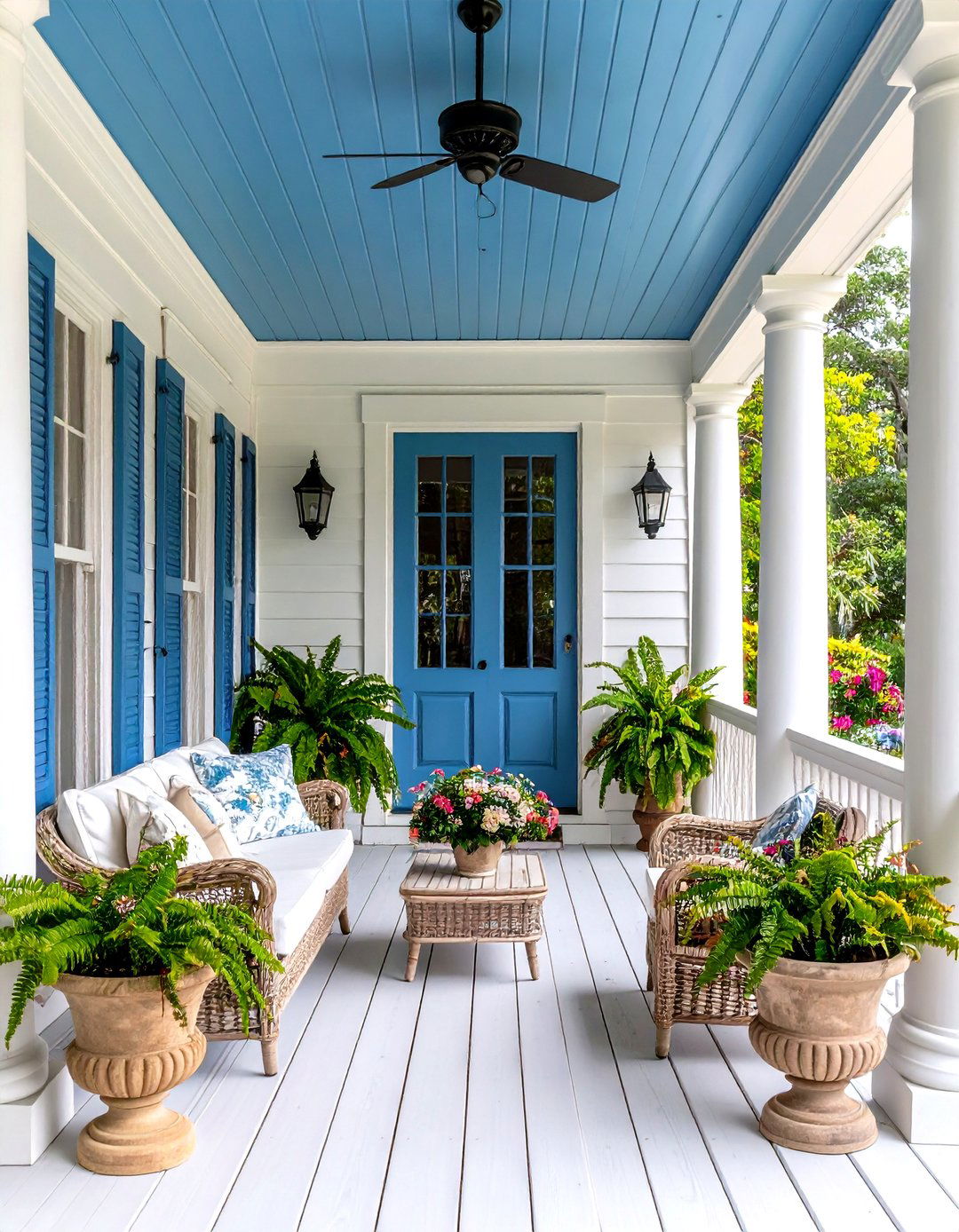 Traditional Southern Veranda - 30 front door porch ideas