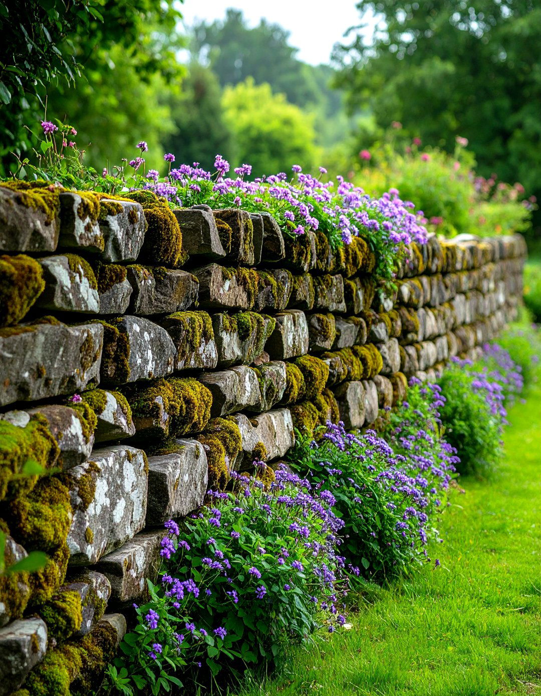 Traditional Stone Wall Garden Fencing - 30 garden fencing ideas