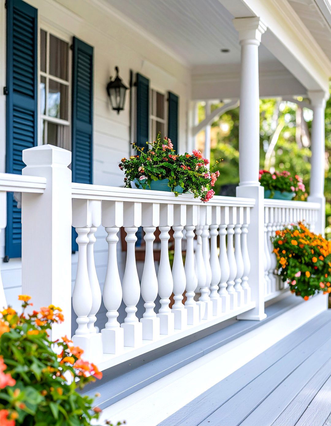 Traditional Turned Wood Baluster Deck Rails - 30 deck rails ideas