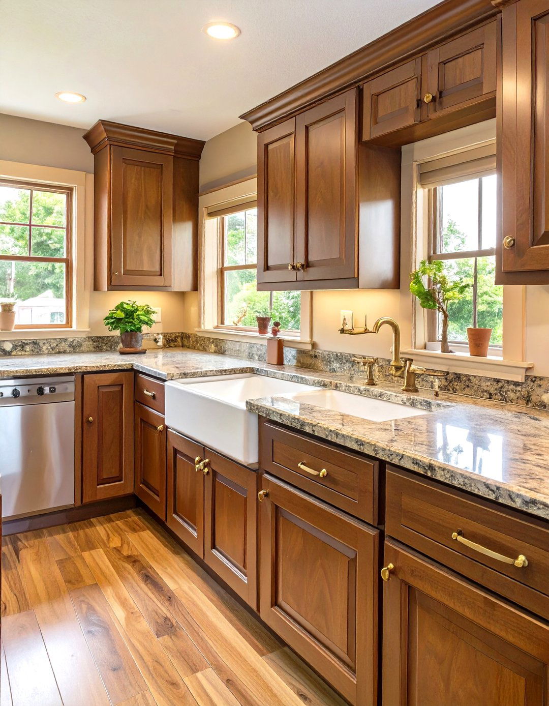 Traditional Wood Cabinet Kitchen - 30 mobile home kitchen ideas