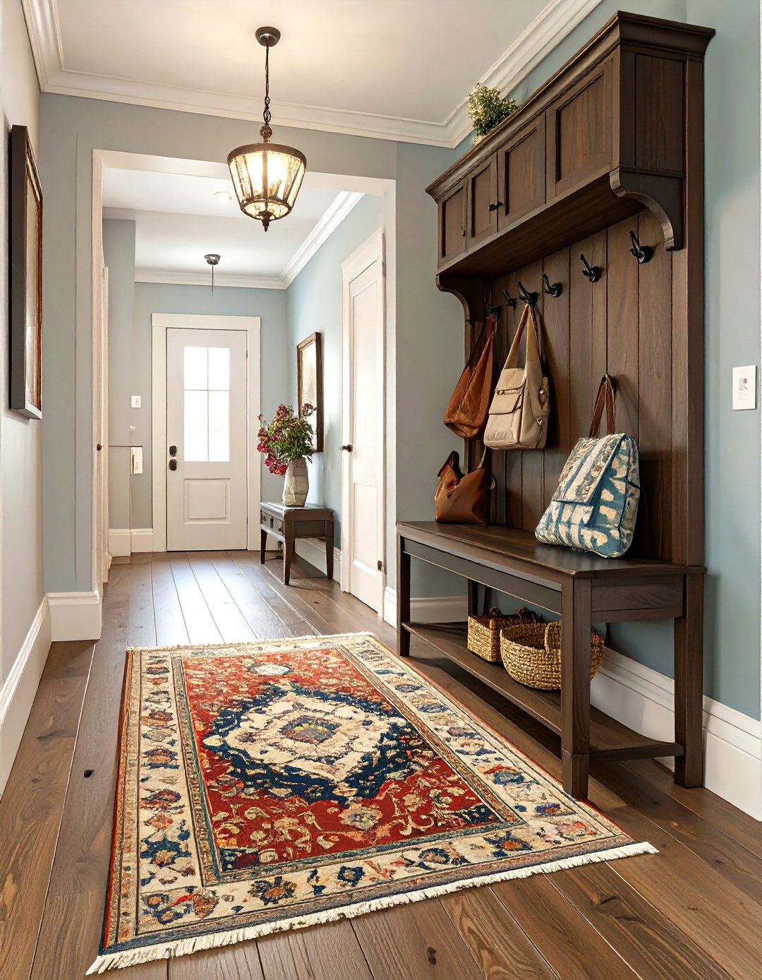 Traditional and Tidy Hallway Cabinet - 30 hallway furniture ideas