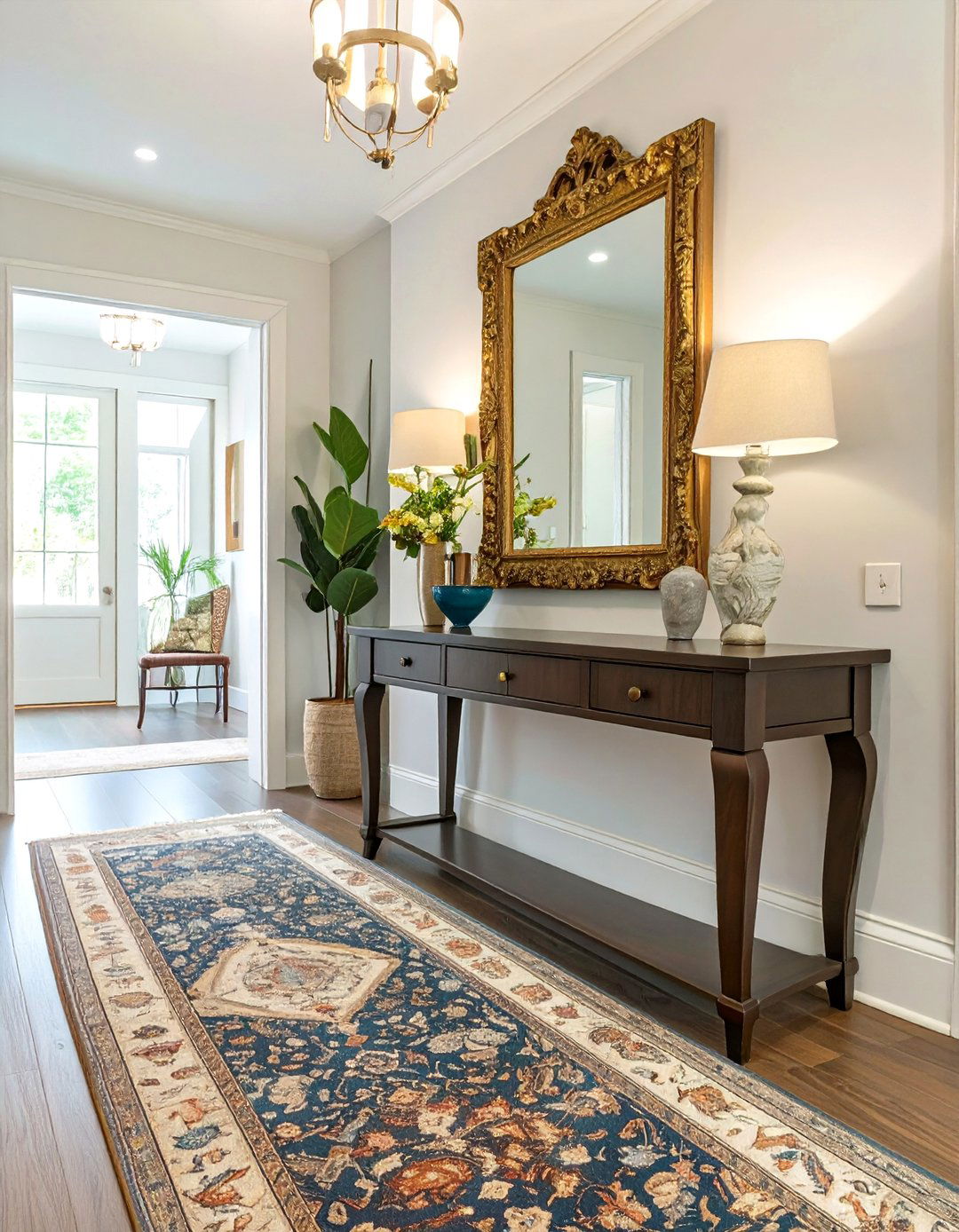 Traditional and Timeless Entryway - 30 apartment entryway ideas