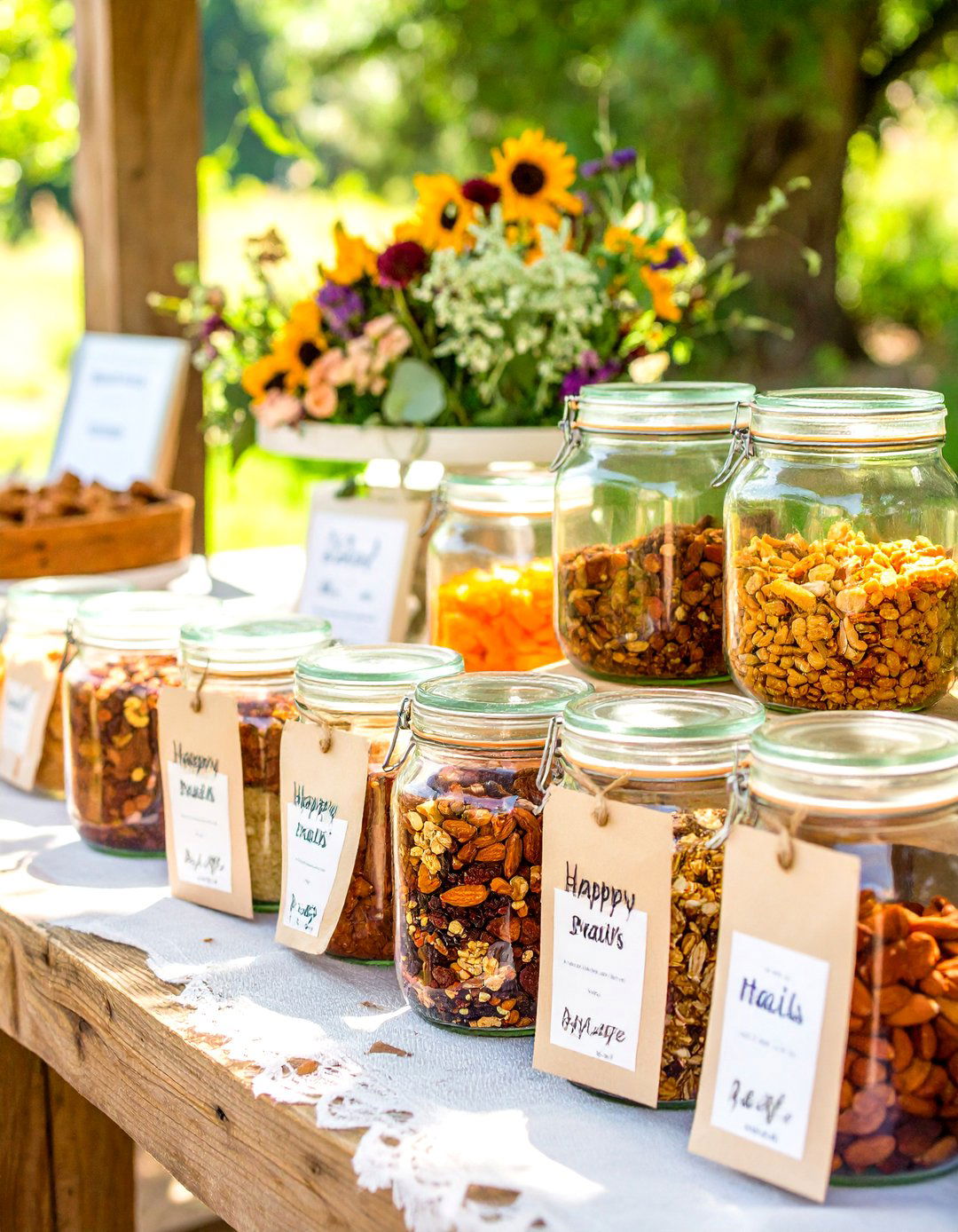 Trail Mix Bar - 30 baby shower favors ideas