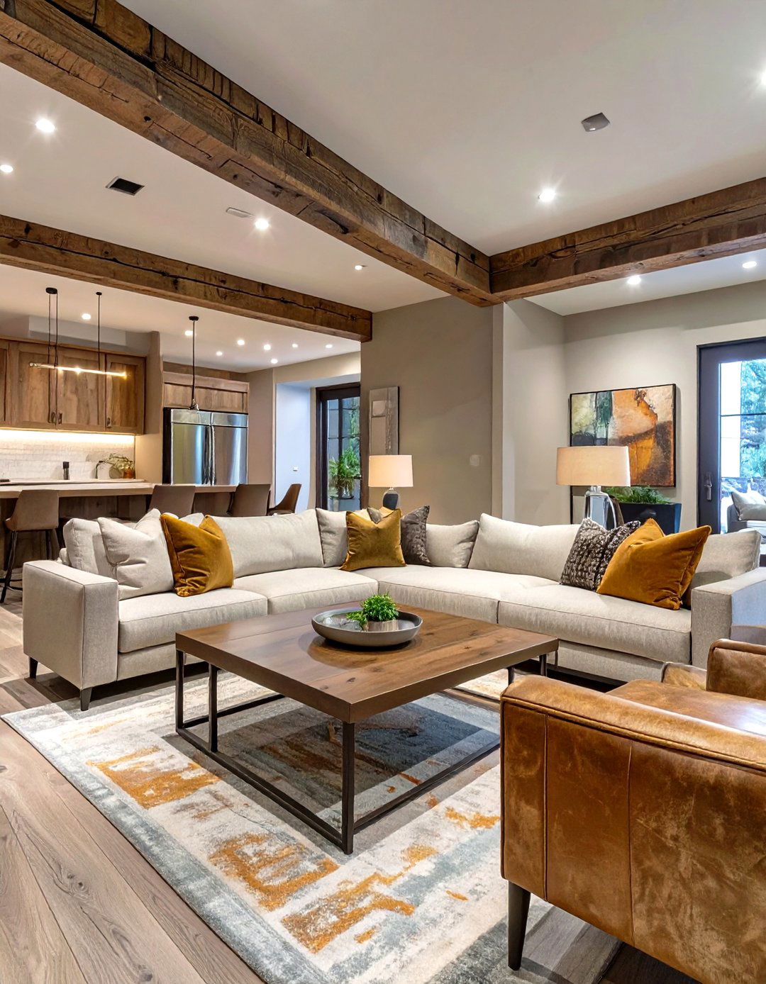 Transitional Basement Living Area - 30 basement decorating ideas