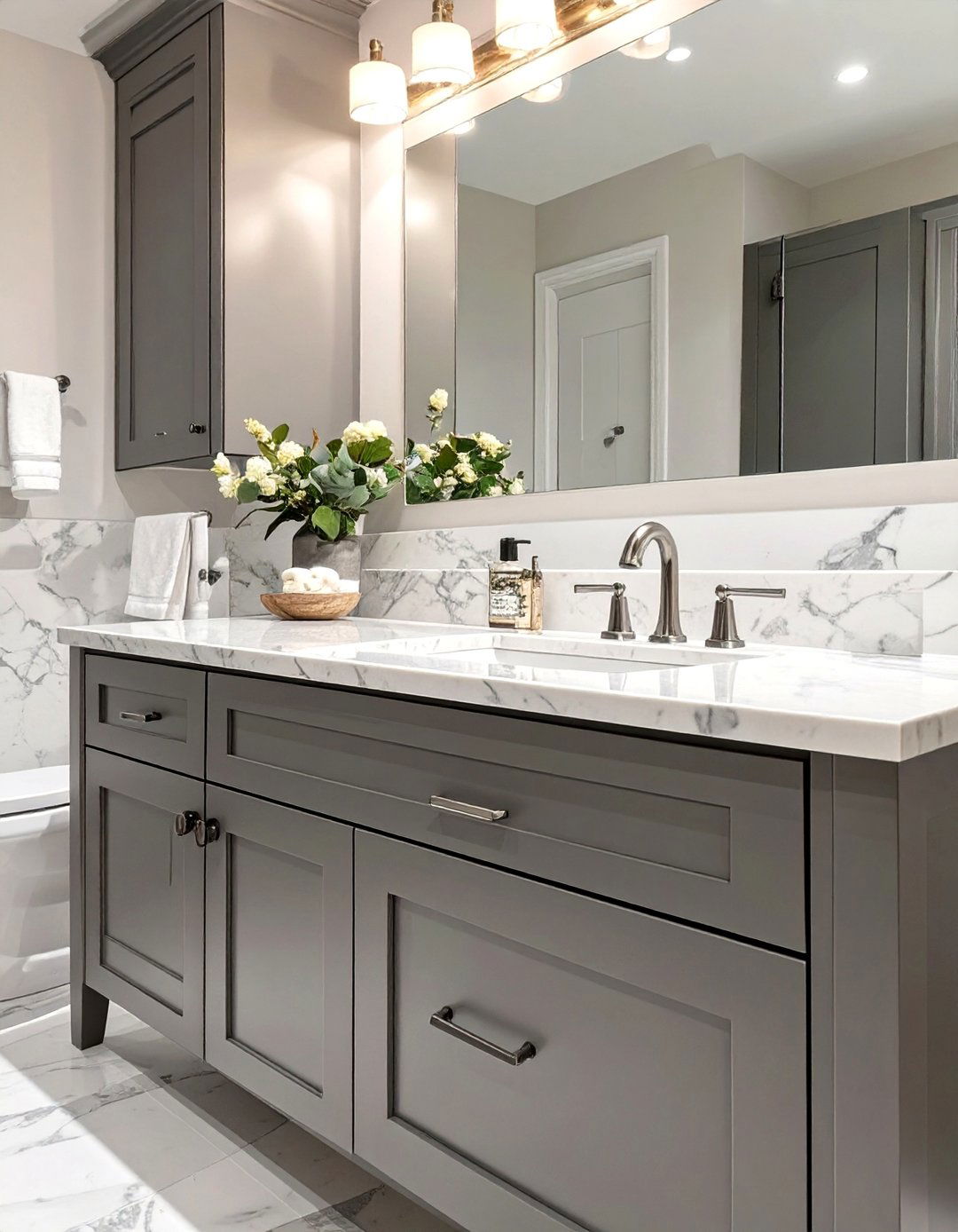 Transitional Bathroom Cabinet Style - 30 bathroom cabinet ideas