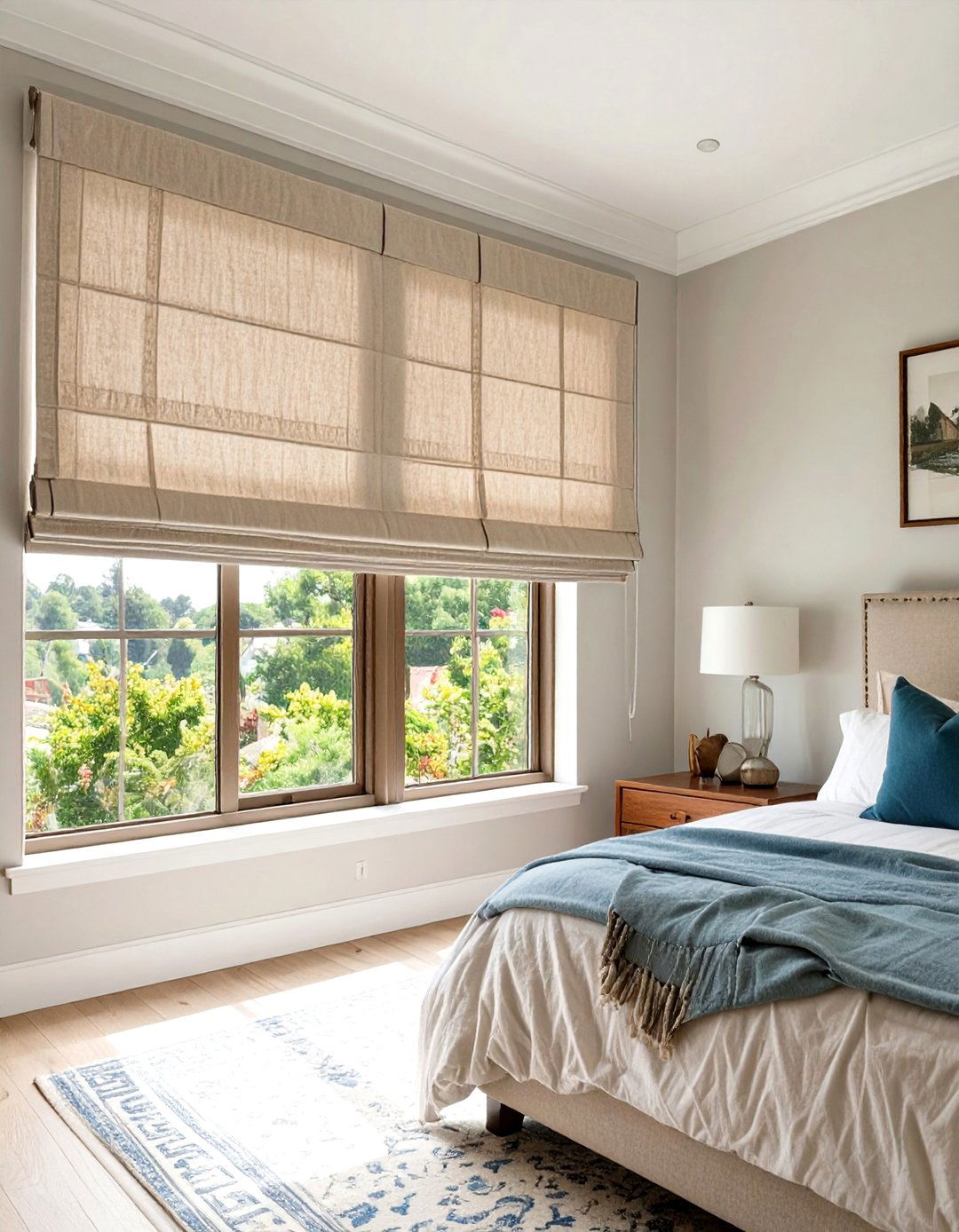 Transitional Bedroom Roman Shades - 30 bedroom window ideas
