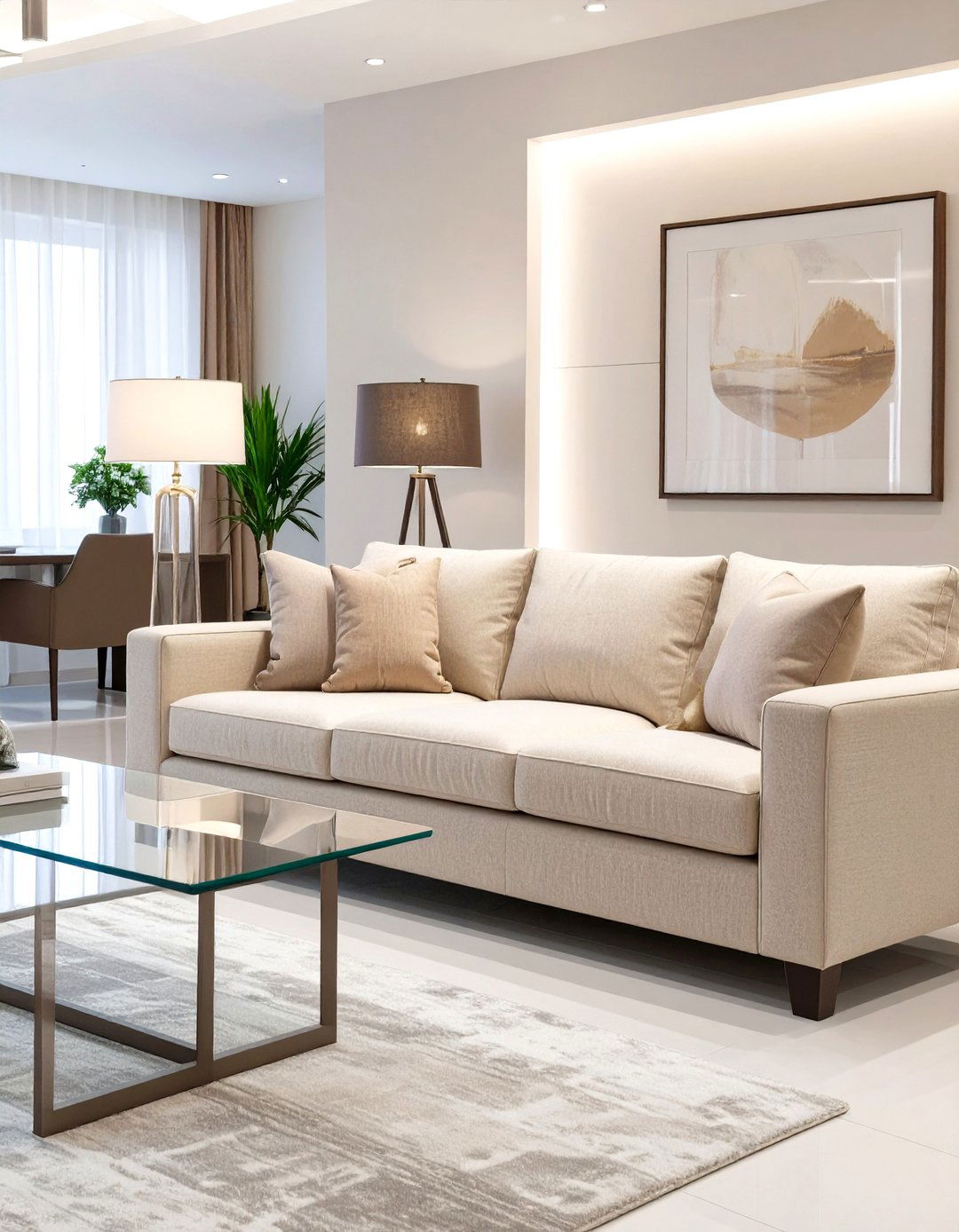 Transitional Comfort Office Couch - 30 office couch ideas