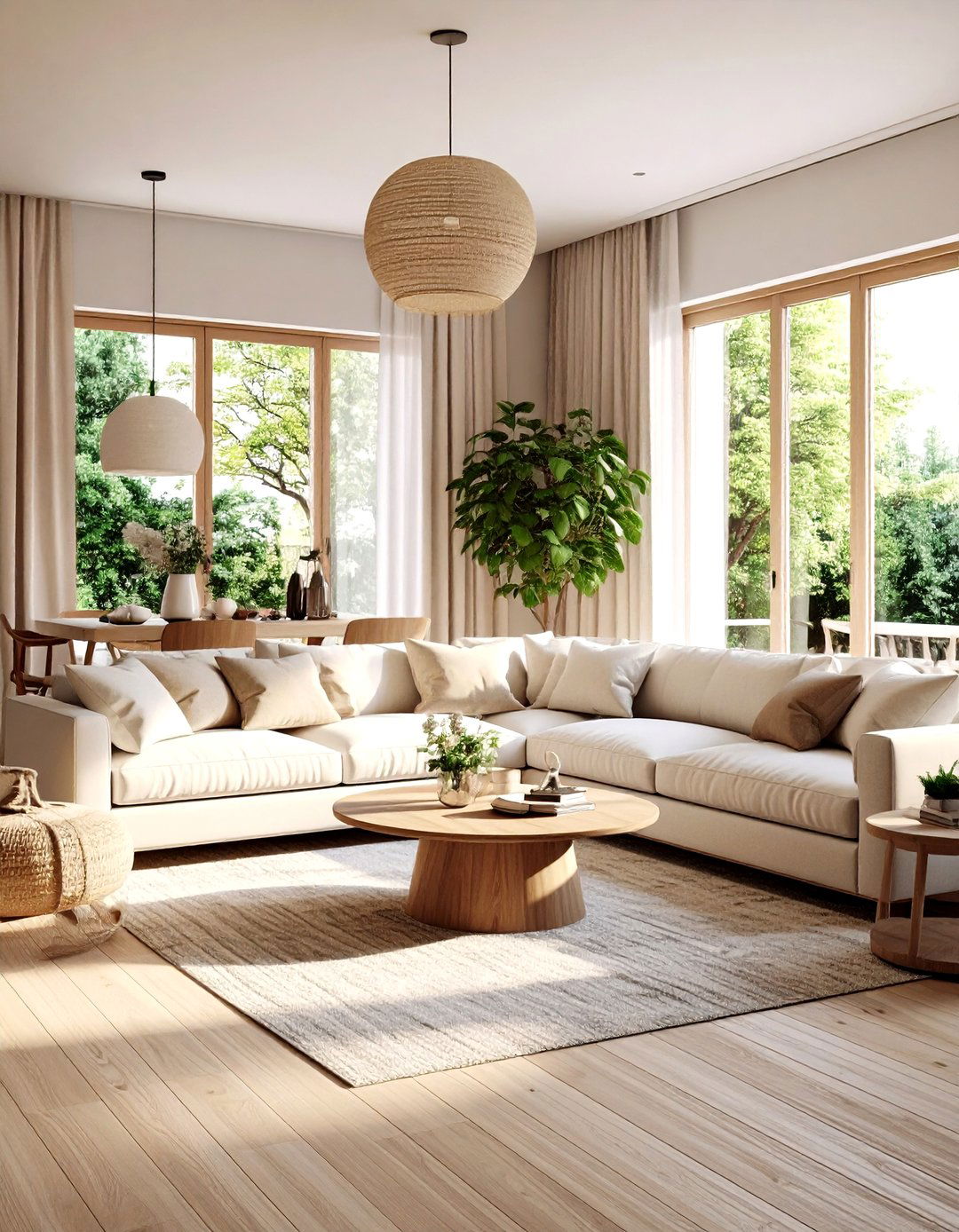 Transitional Family Room - 30 3d rendering interior design ideas