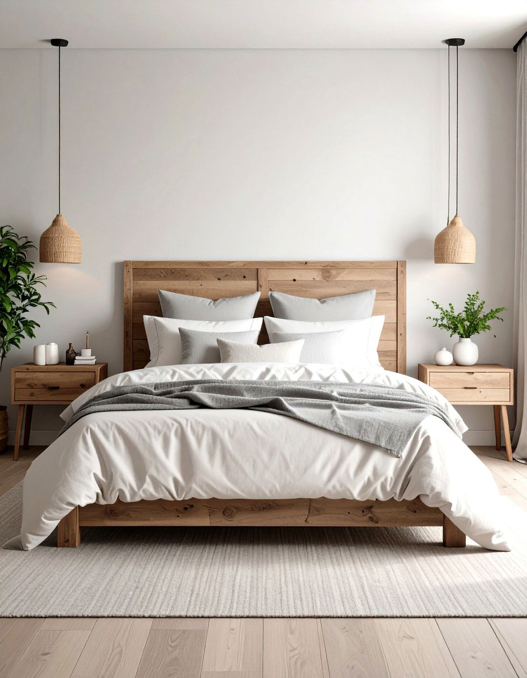 Transitional Farmhouse Bedroom - 30 farmhouse bedroom decor ideas
