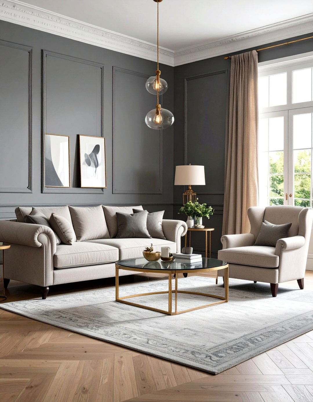 Transitional Grey Living Room - 30 grey living room decor ideas